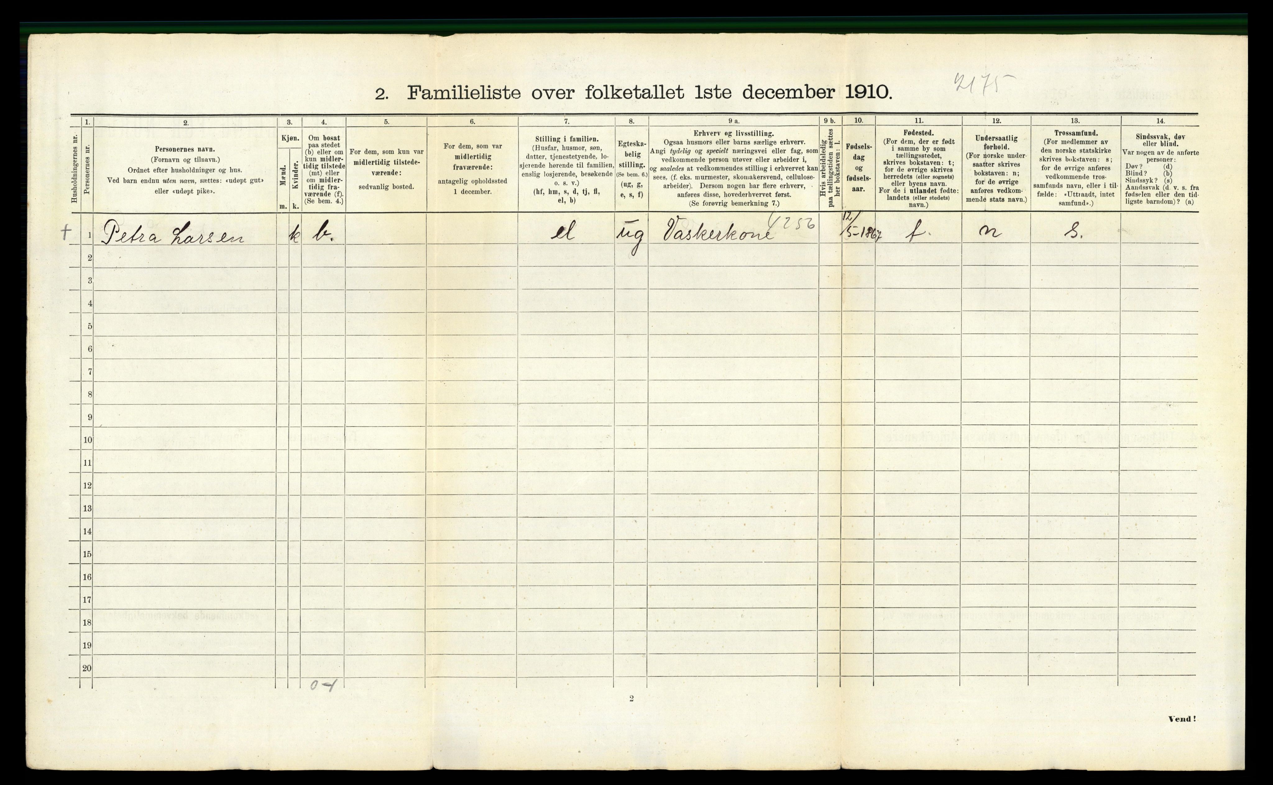 RA, 1910 census for Vardø, 1910, p. 1473