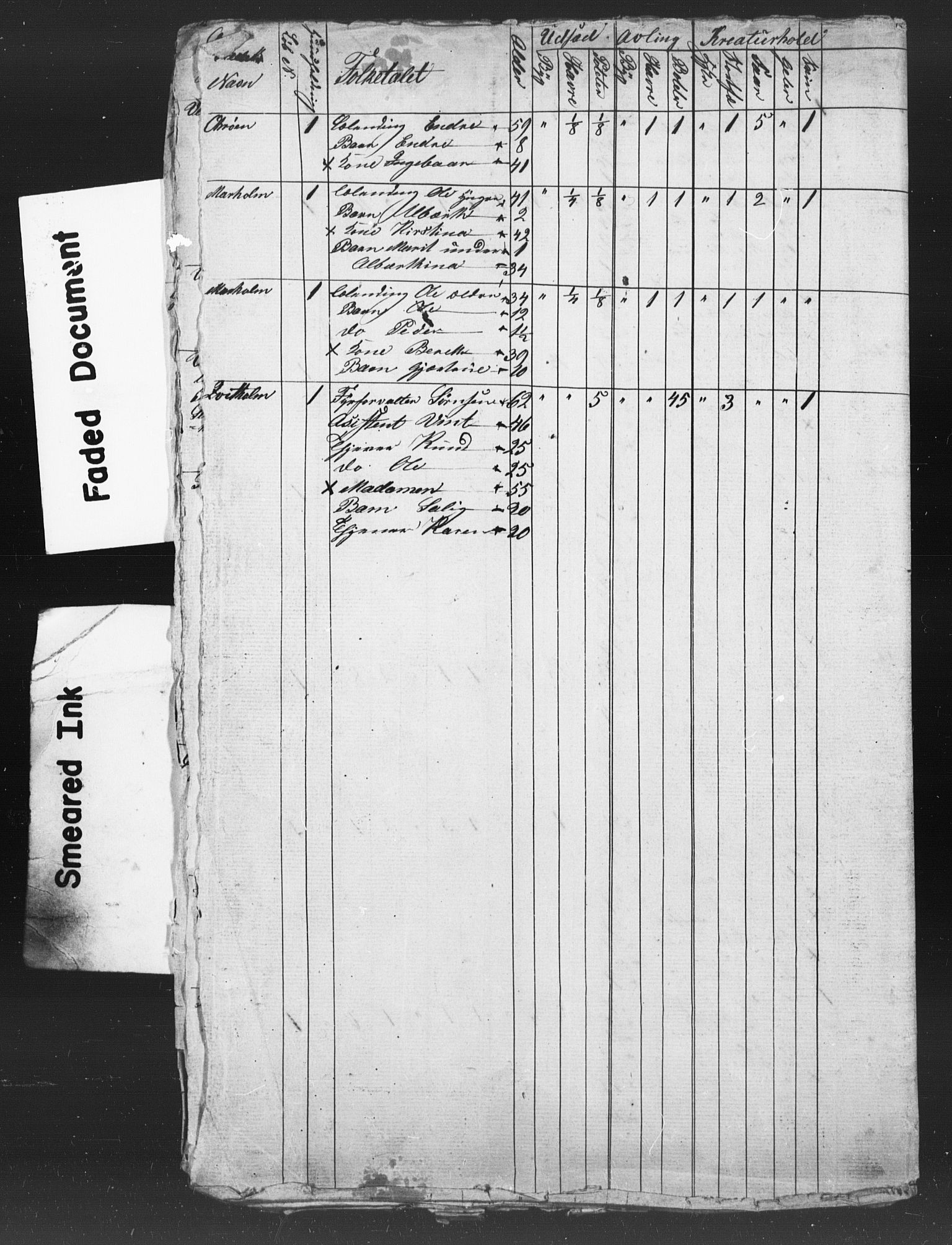 SAT, Census 1855 for Kvernes, 1855, p. 10