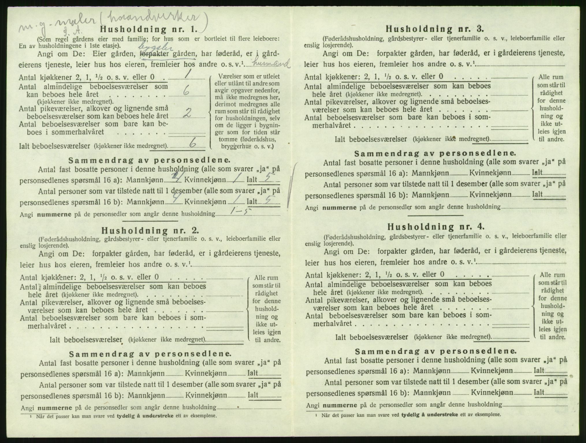 SAT, 1920 census for Valsøyfjord, 1920, p. 74