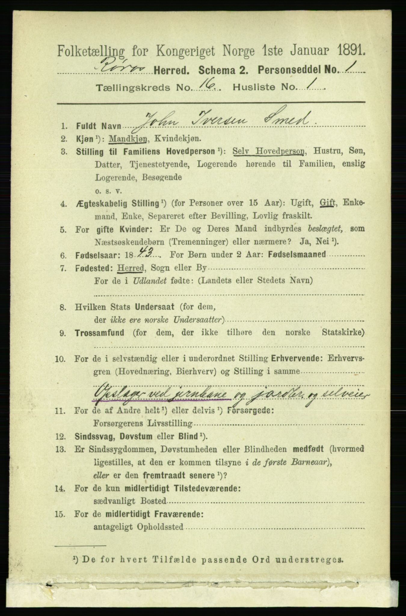 RA, 1891 census for 1640 Røros, 1891, p. 3781