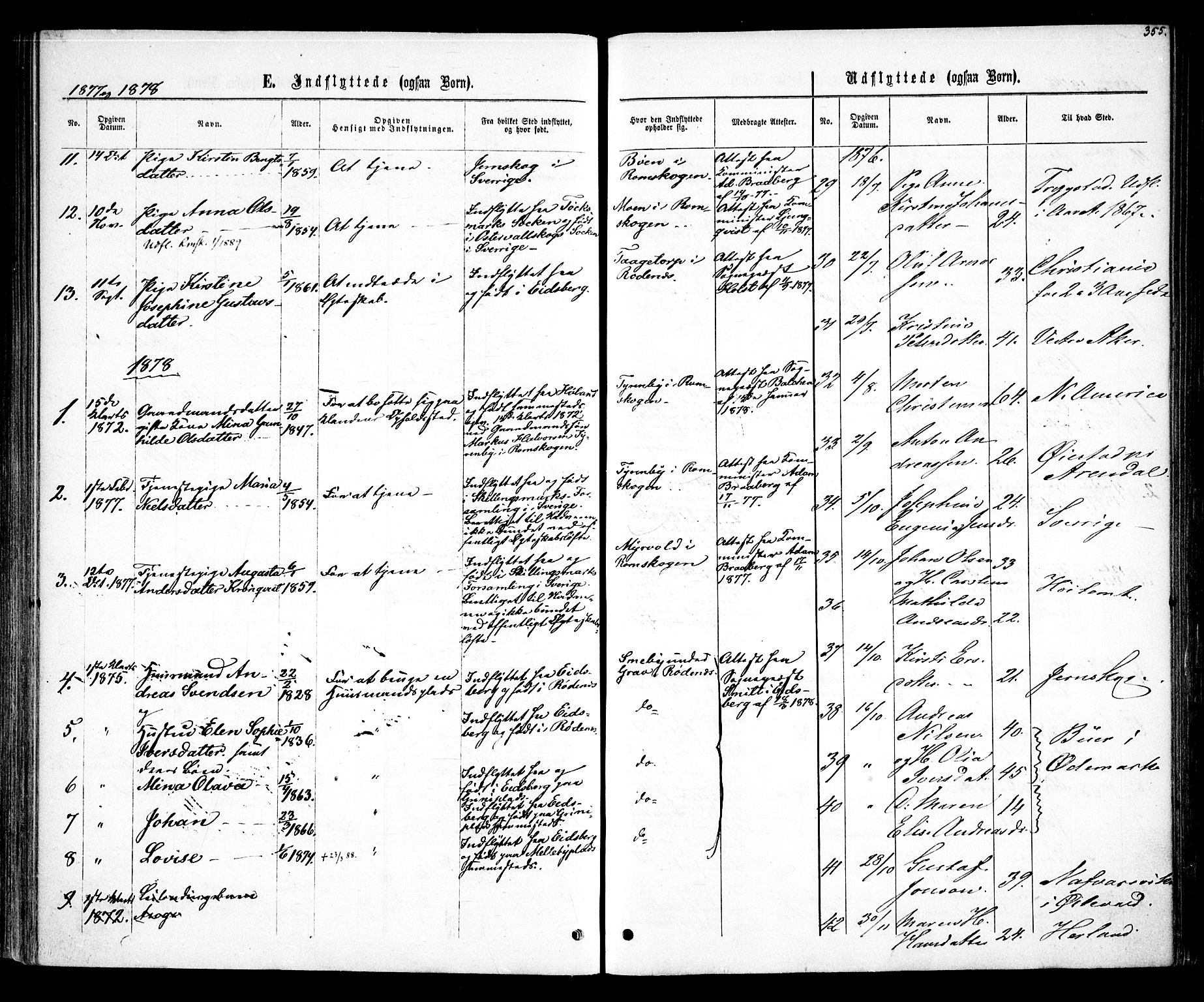 Rødenes prestekontor Kirkebøker, AV/SAO-A-2005/F/Fa/L0008: Parish register (official) no. I 8, 1869-1879, p. 355