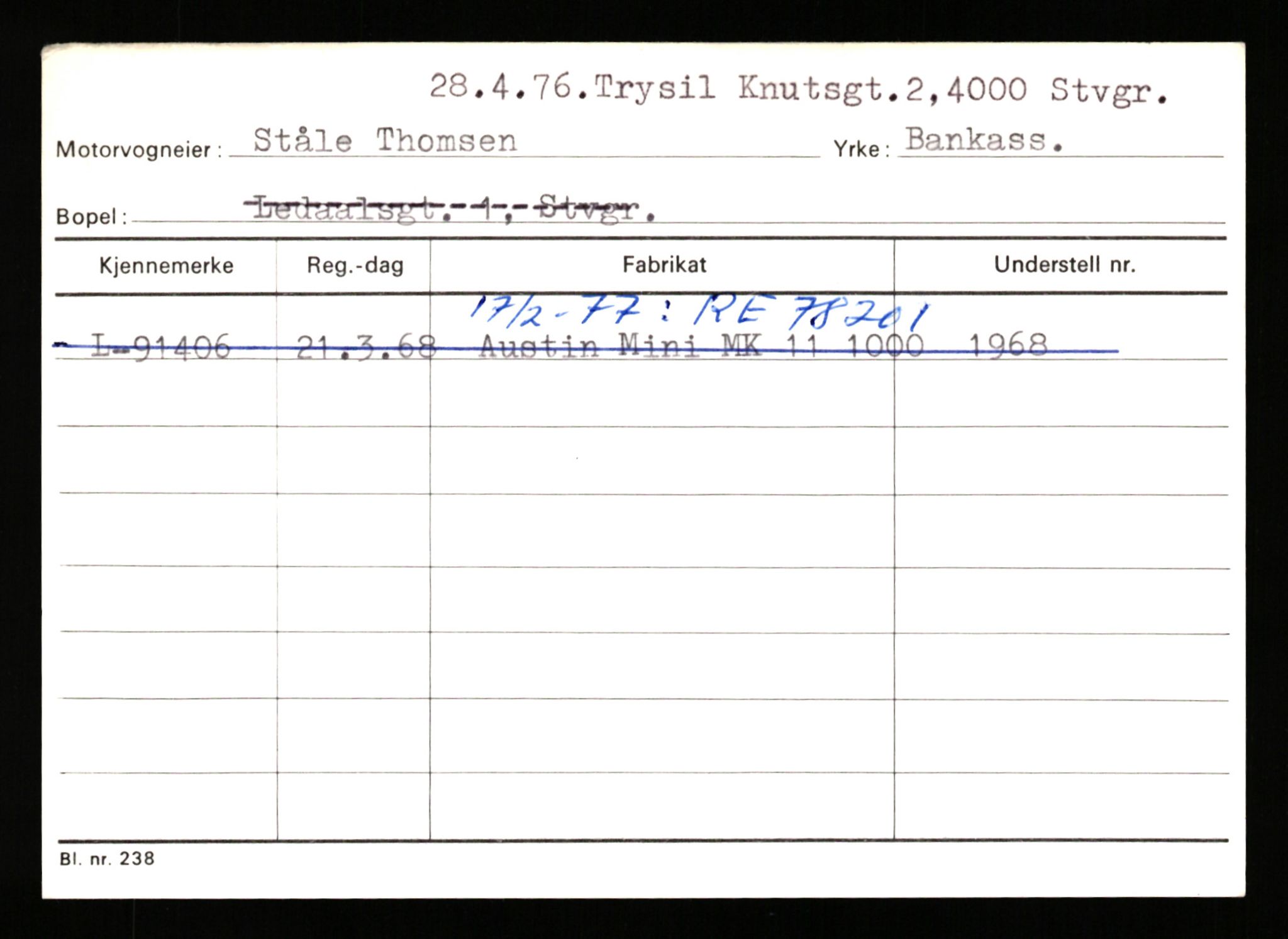 Stavanger trafikkstasjon, AV/SAST-A-101942/0/H/L0038: Sørbø - Tjeltveit, 1930-1971, p. 2265