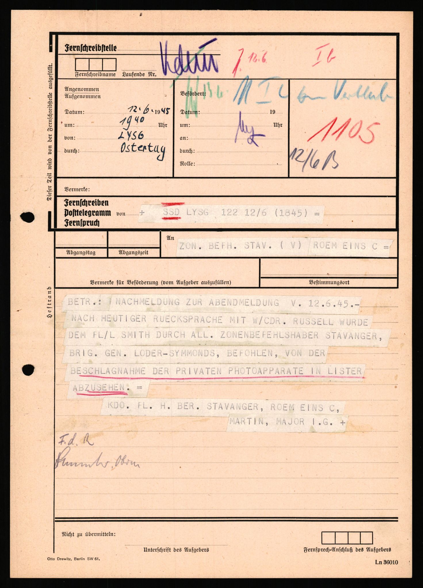 Deutscher Oberbefehlshaber Norwegen (DOBN), AV/RA-RAFA-2197/D/Dl/L0119: DB Zone Stavanger Abt. Ic, 1945, p. 73