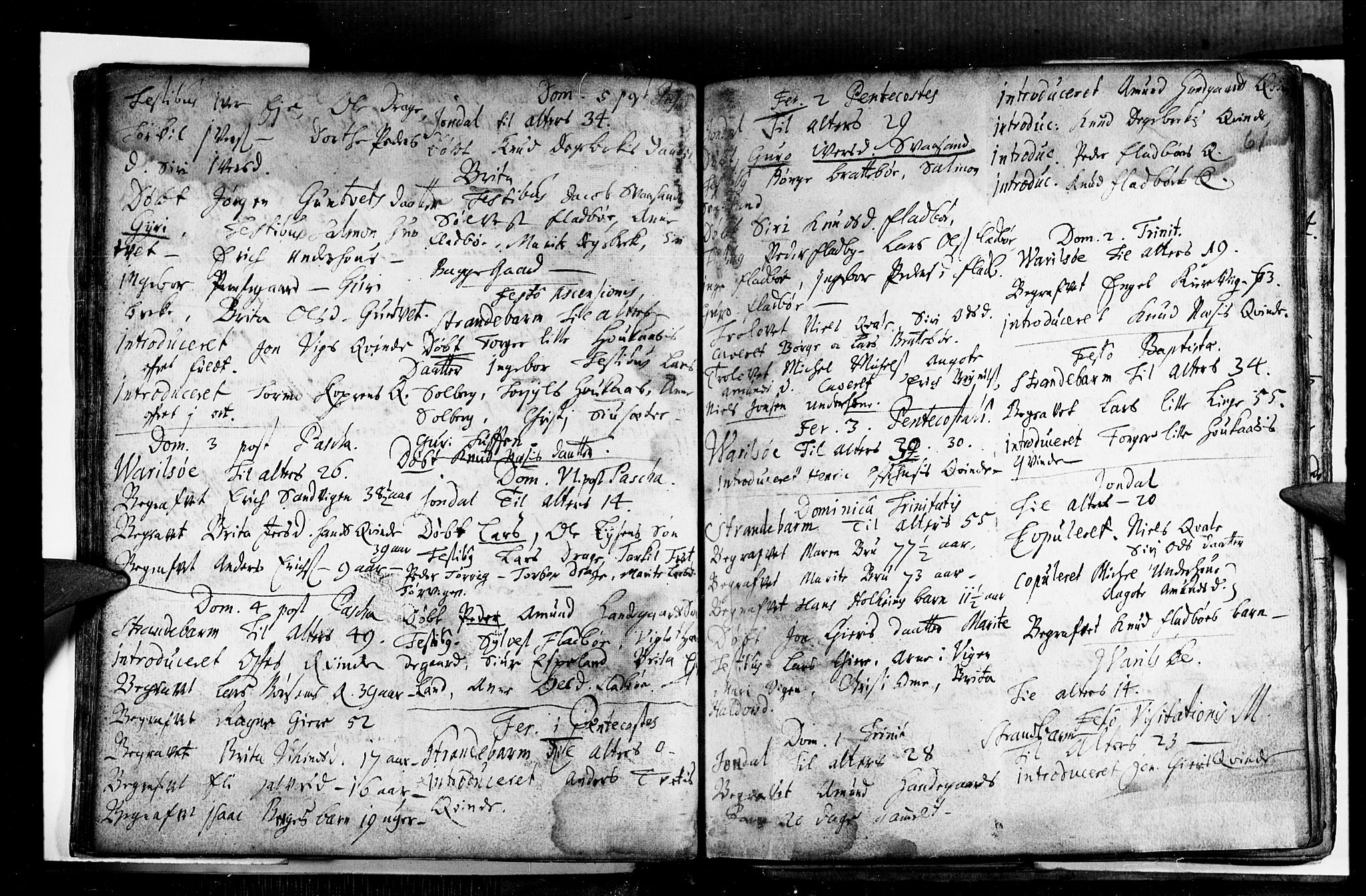 Strandebarm sokneprestembete, AV/SAB-A-78401/H/Haa: Parish register (official) no. A 1, 1670-1726, p. 61