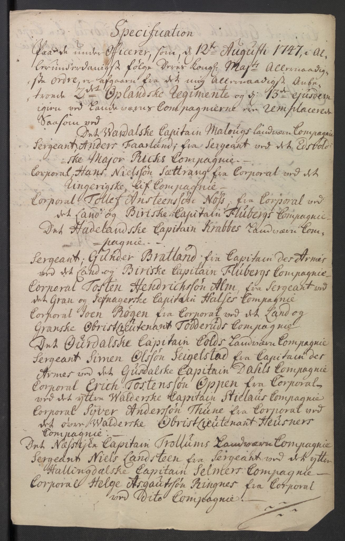 Rentekammeret inntil 1814, Reviderte regnskaper, Fogderegnskap, RA/EA-4092/R18/L1346: Fogderegnskap Hadeland, Toten og Valdres, 1747-1748, p. 257