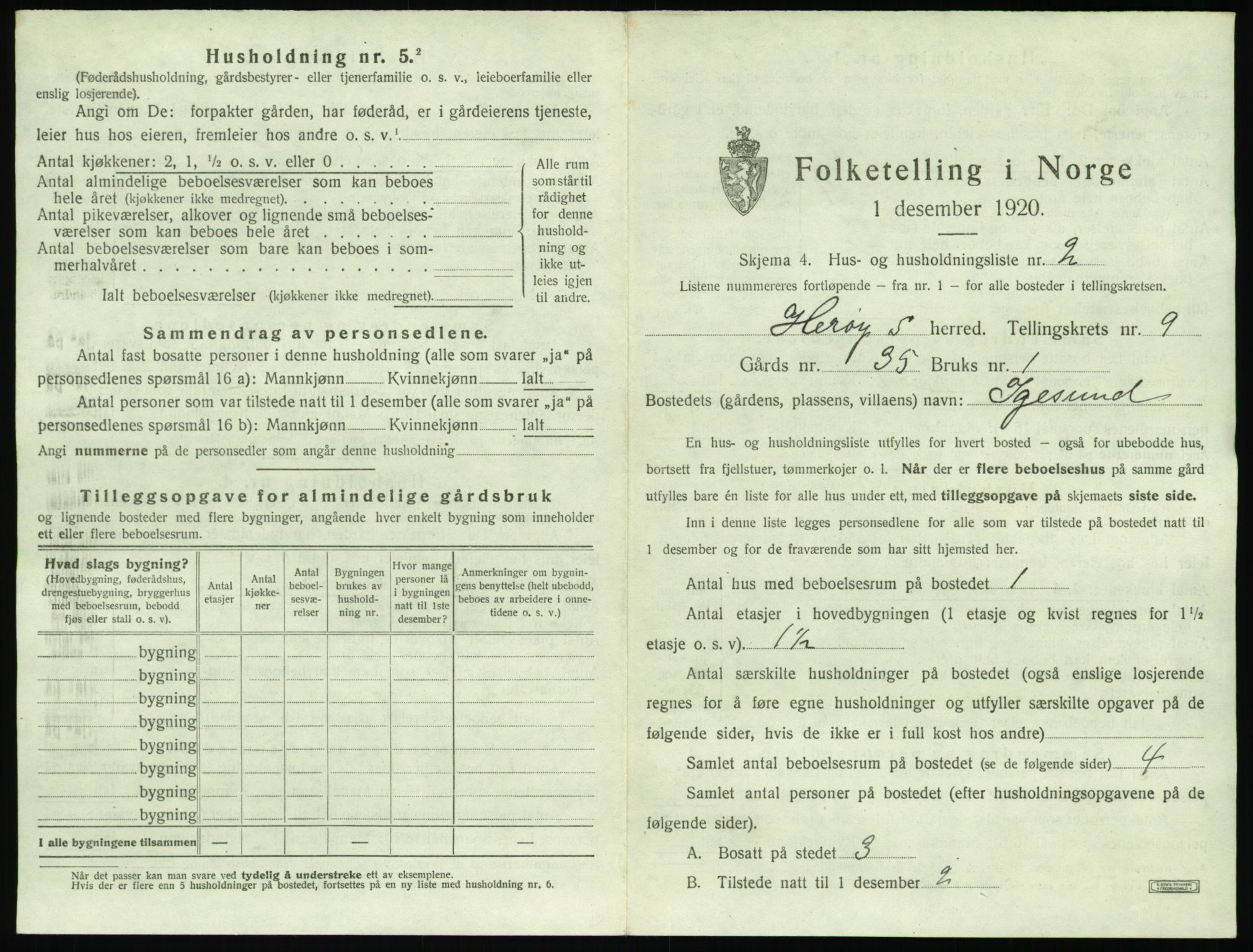 SAT, 1920 census for Herøy (MR), 1920, p. 699