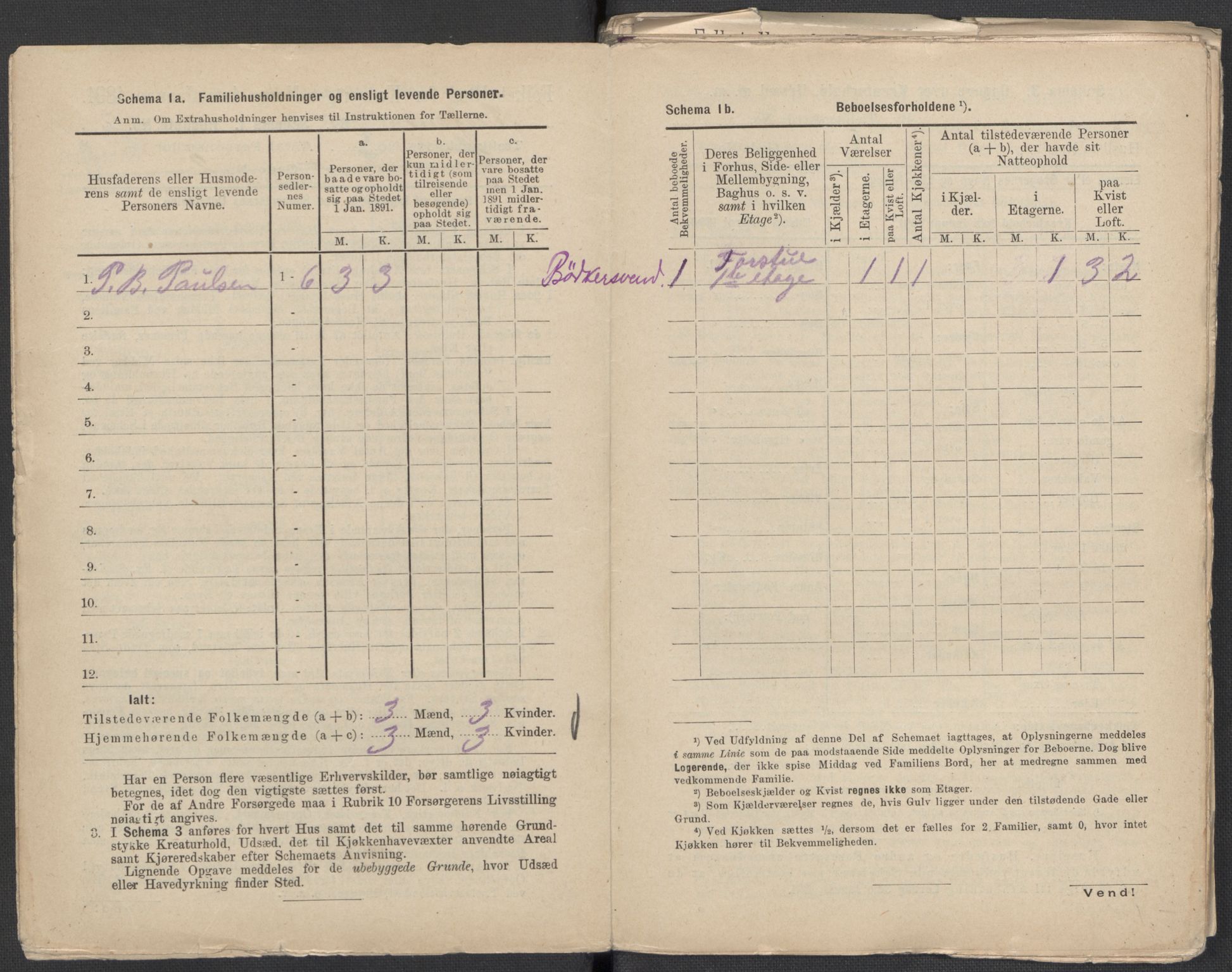 RA, 1891 Census for 1301 Bergen, 1891, p. 560