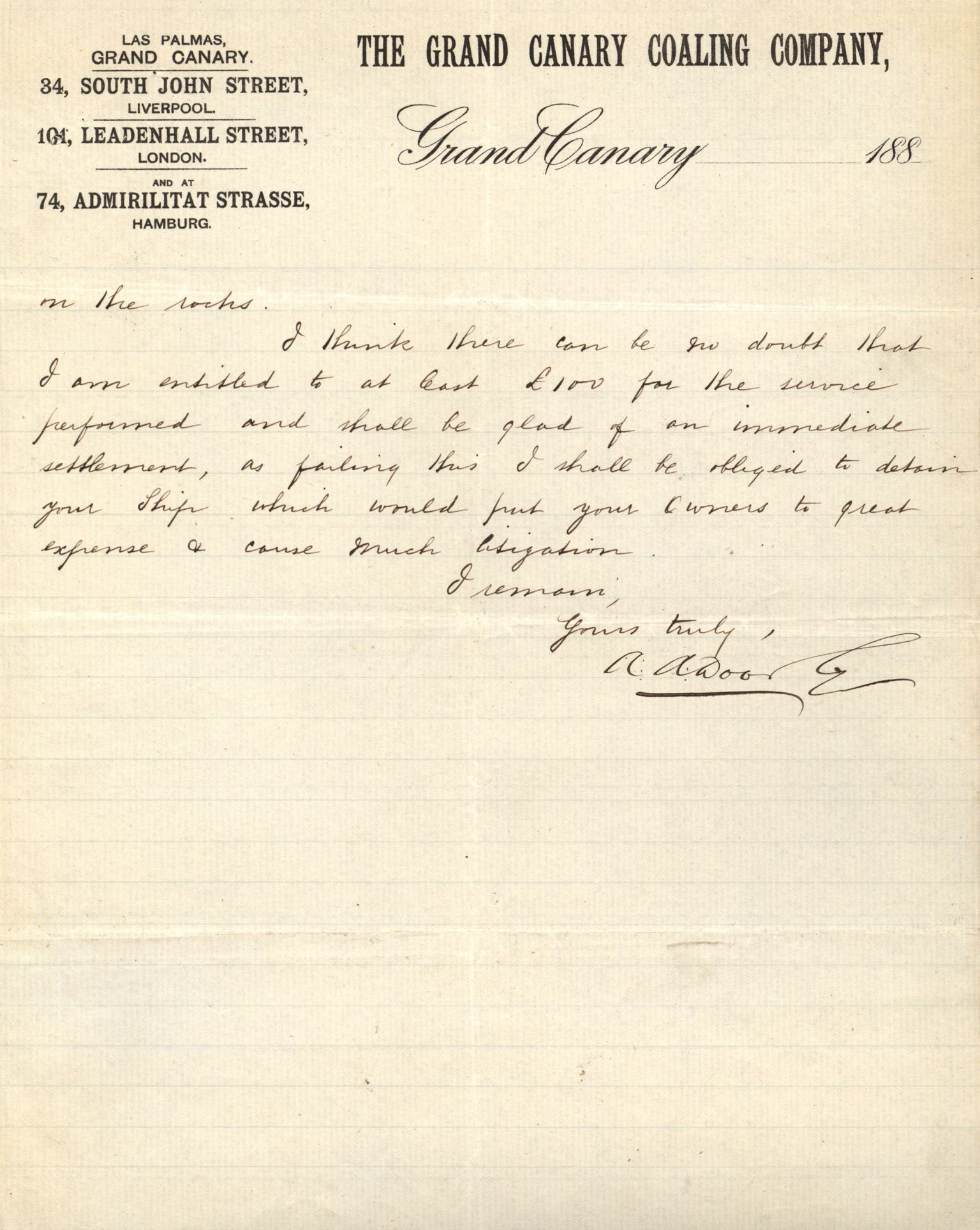 Pa 63 - Østlandske skibsassuranceforening, VEMU/A-1079/G/Ga/L0023/0004: Havaridokumenter / Petrus, Eimund, Eidsvold, Electra, Eliezer, Elise, 1888, p. 23