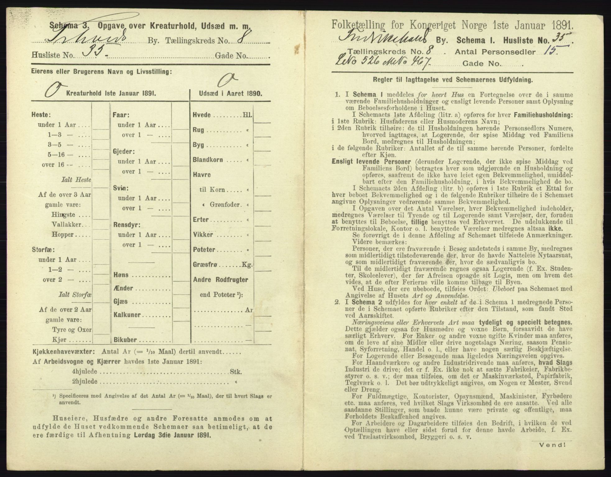 RA, 1891 census for 0101 Fredrikshald, 1891, p. 772