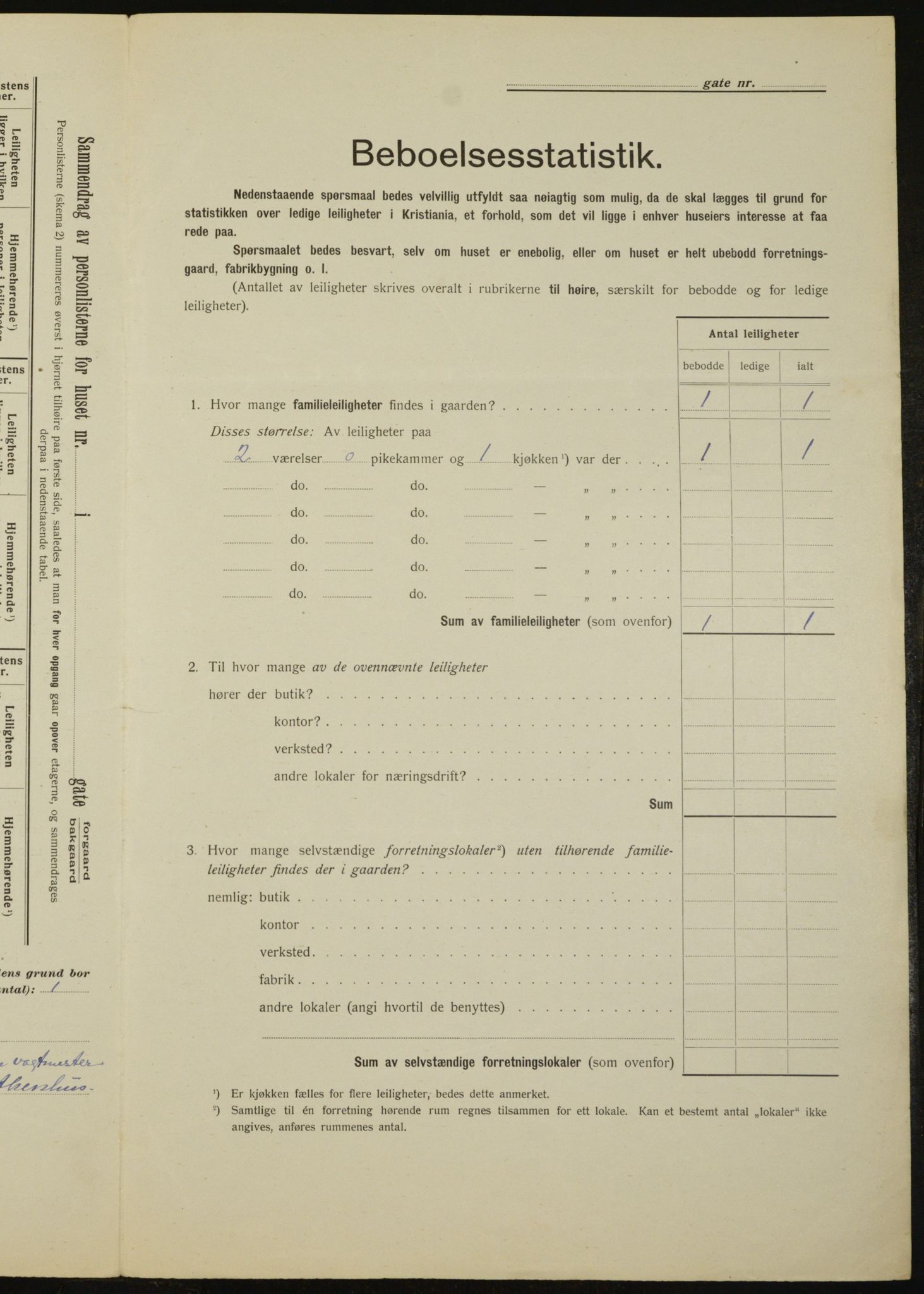 OBA, Municipal Census 1912 for Kristiania, 1912, p. 24186