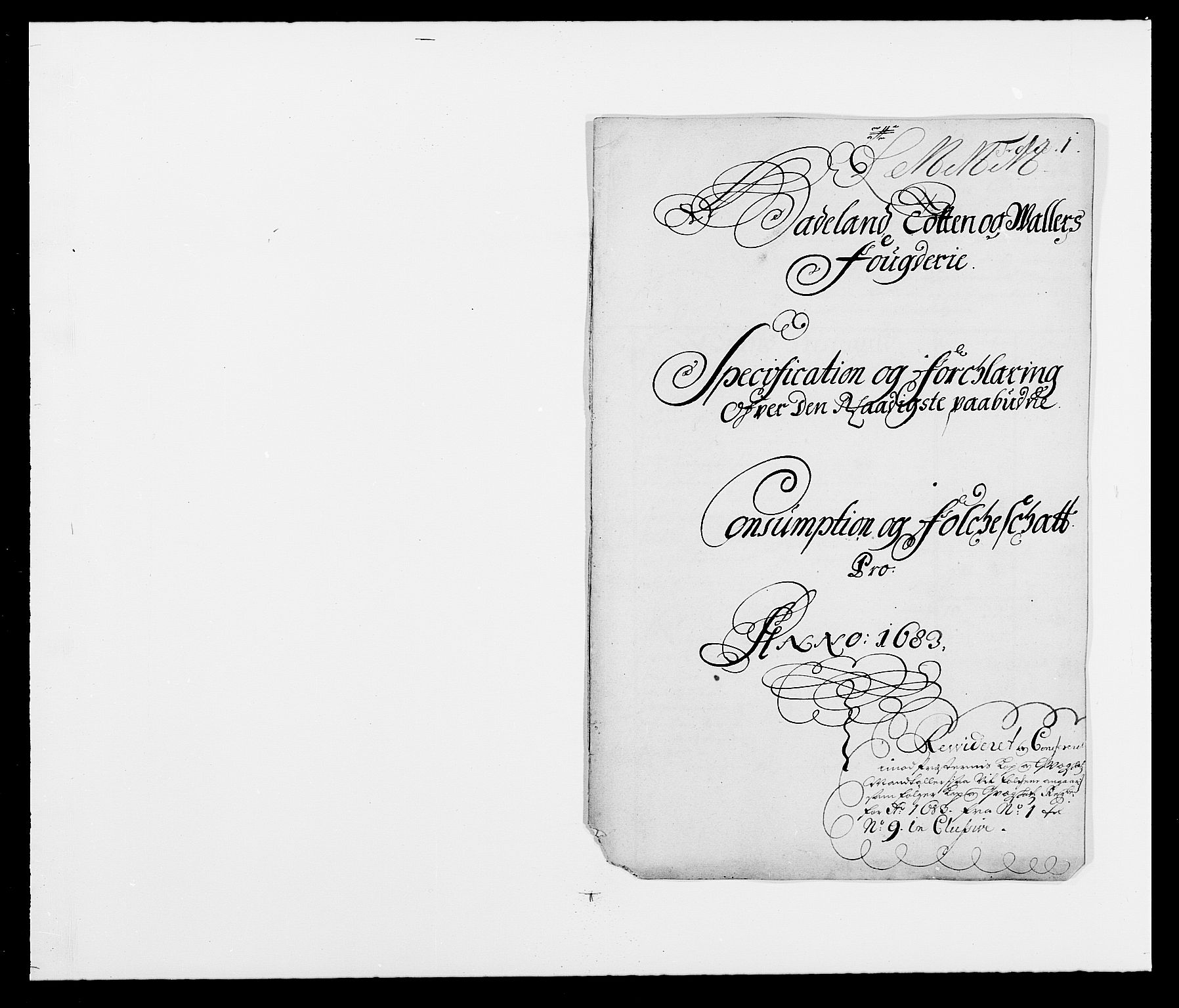 Rentekammeret inntil 1814, Reviderte regnskaper, Fogderegnskap, AV/RA-EA-4092/R18/L1282: Fogderegnskap Hadeland, Toten og Valdres, 1683, p. 215