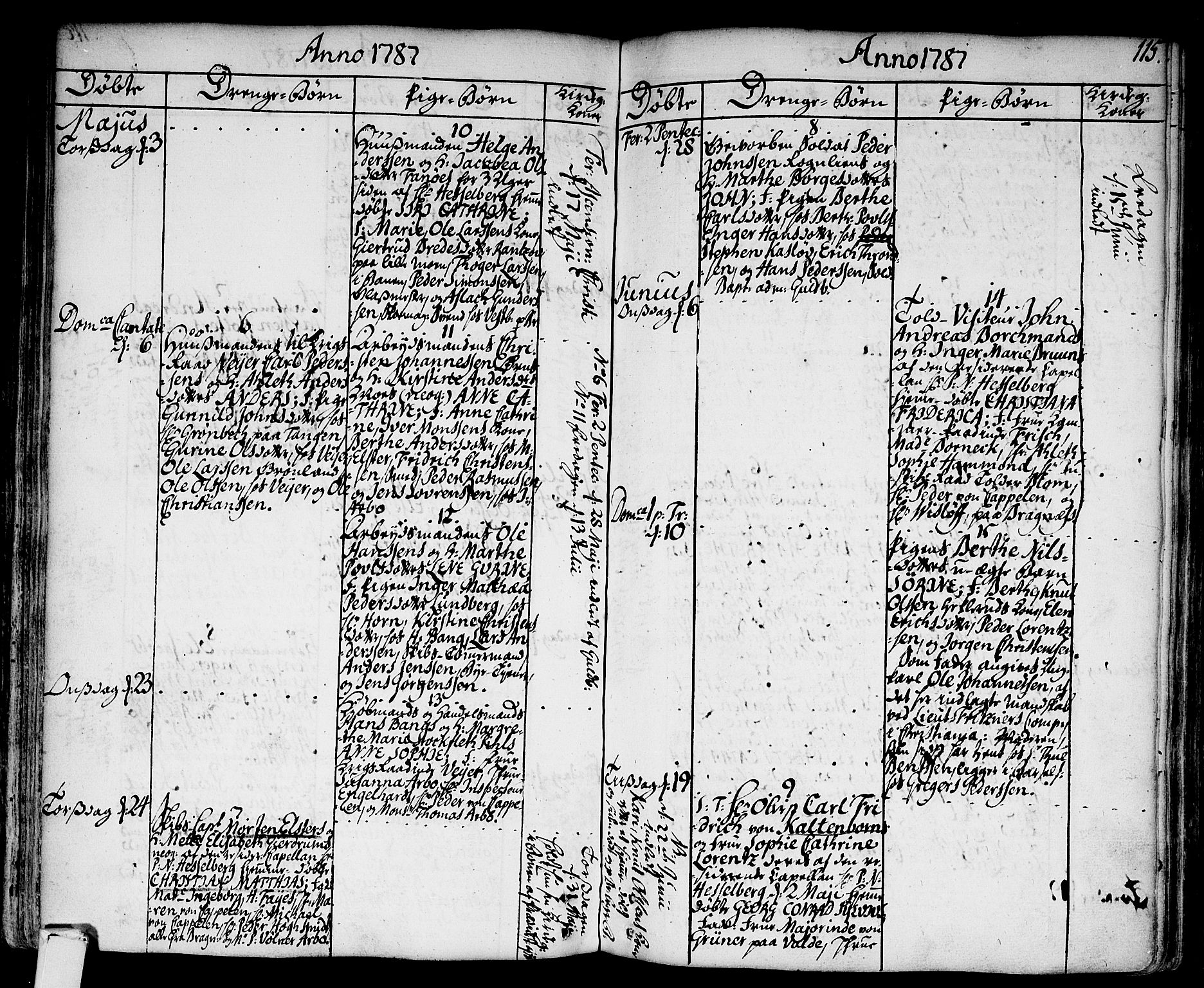 Strømsø kirkebøker, AV/SAKO-A-246/F/Fa/L0009: Parish register (official) no. I 9, 1752-1791, p. 115