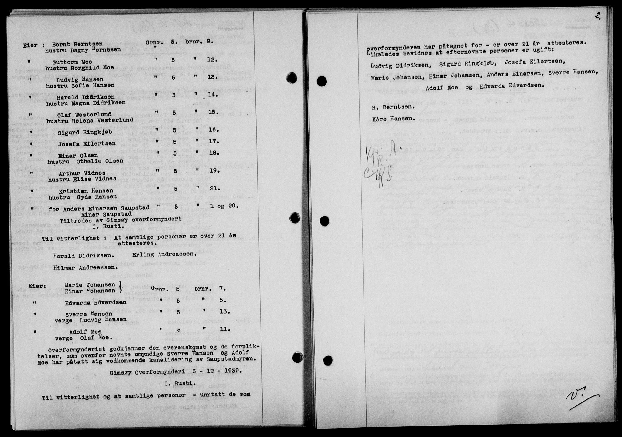 Lofoten sorenskriveri, SAT/A-0017/1/2/2C/L0007a: Mortgage book no. 7a, 1939-1940, Diary no: : 504/1940