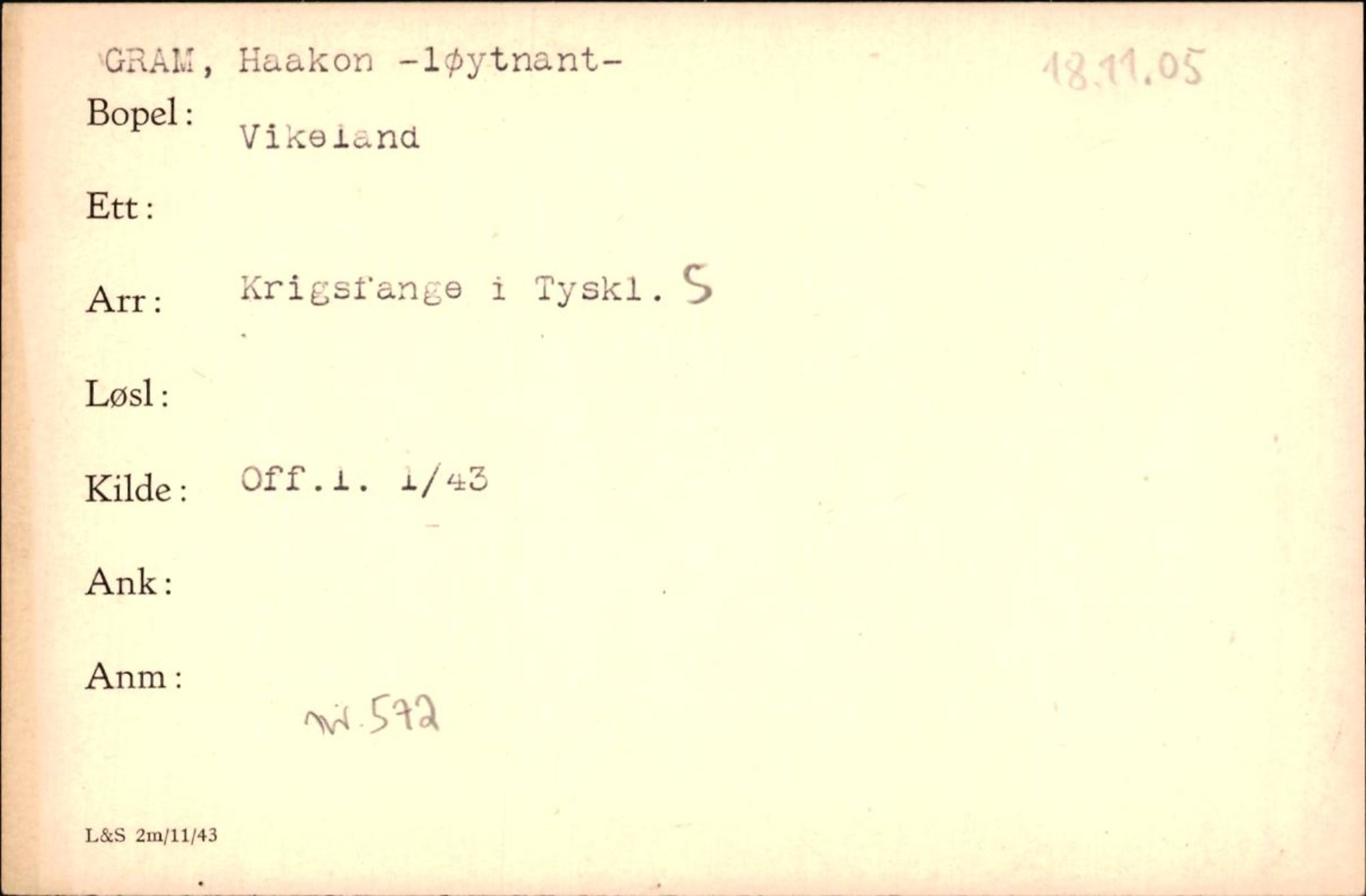 Forsvaret, Forsvarets krigshistoriske avdeling, AV/RA-RAFA-2017/Y/Yf/L0200: II-C-11-2102  -  Norske krigsfanger i Tyskland, 1940-1945, p. 320