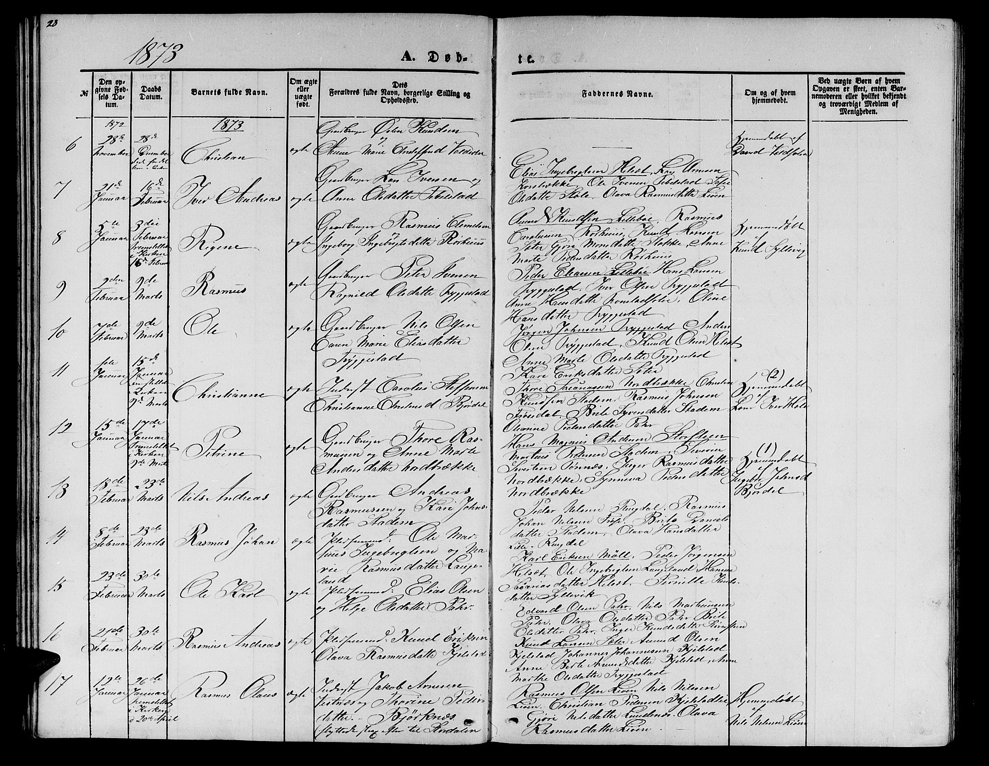 Ministerialprotokoller, klokkerbøker og fødselsregistre - Møre og Romsdal, AV/SAT-A-1454/517/L0229: Parish register (copy) no. 517C02, 1864-1879, p. 28