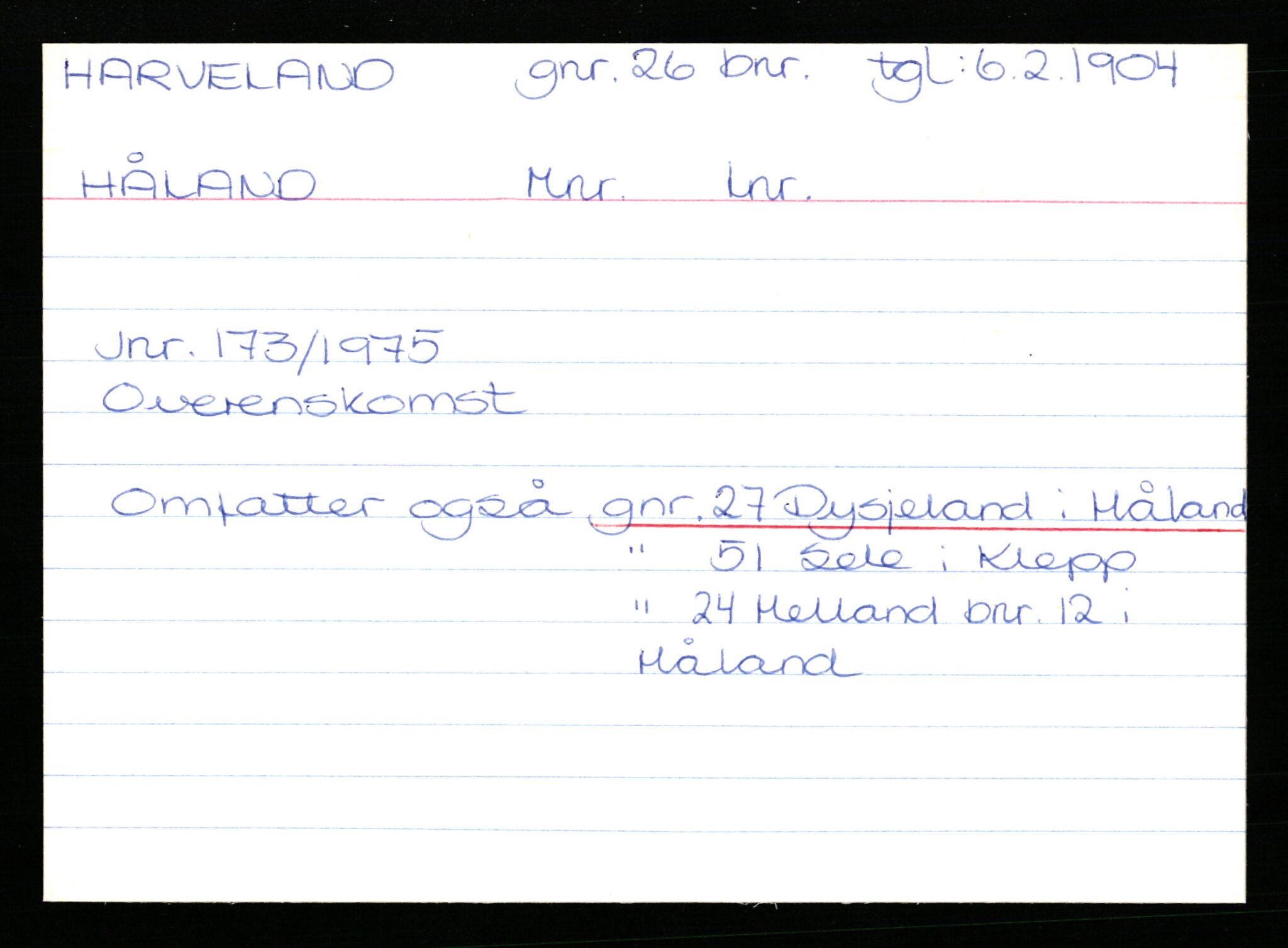 Statsarkivet i Stavanger, AV/SAST-A-101971/03/Y/Yk/L0015: Registerkort sortert etter gårdsnavn: Haneberg - Haugland nedre, 1750-1930, p. 237