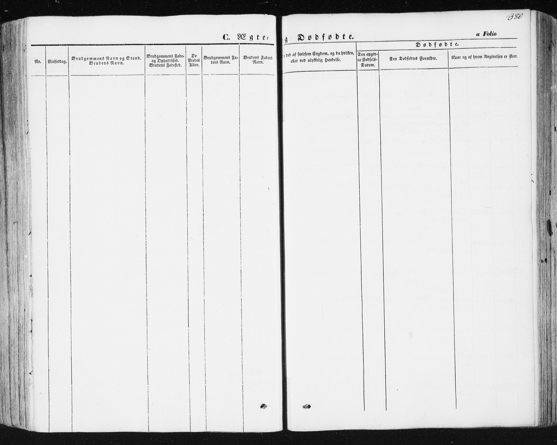 Ministerialprotokoller, klokkerbøker og fødselsregistre - Sør-Trøndelag, SAT/A-1456/678/L0899: Parish register (official) no. 678A08, 1848-1872, p. 380