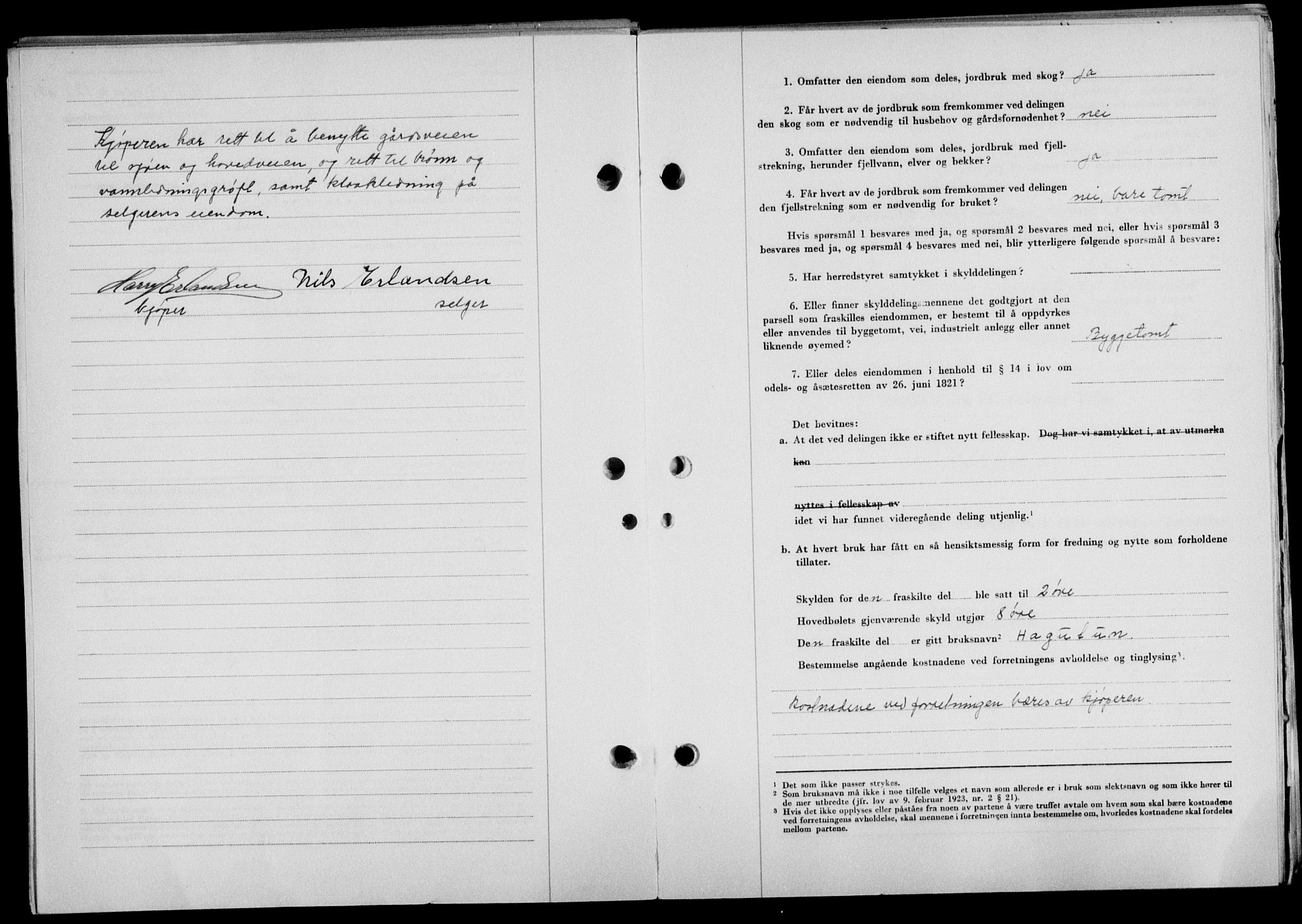 Lofoten sorenskriveri, SAT/A-0017/1/2/2C/L0025a: Mortgage book no. 25a, 1950-1951, Diary no: : 133/1951