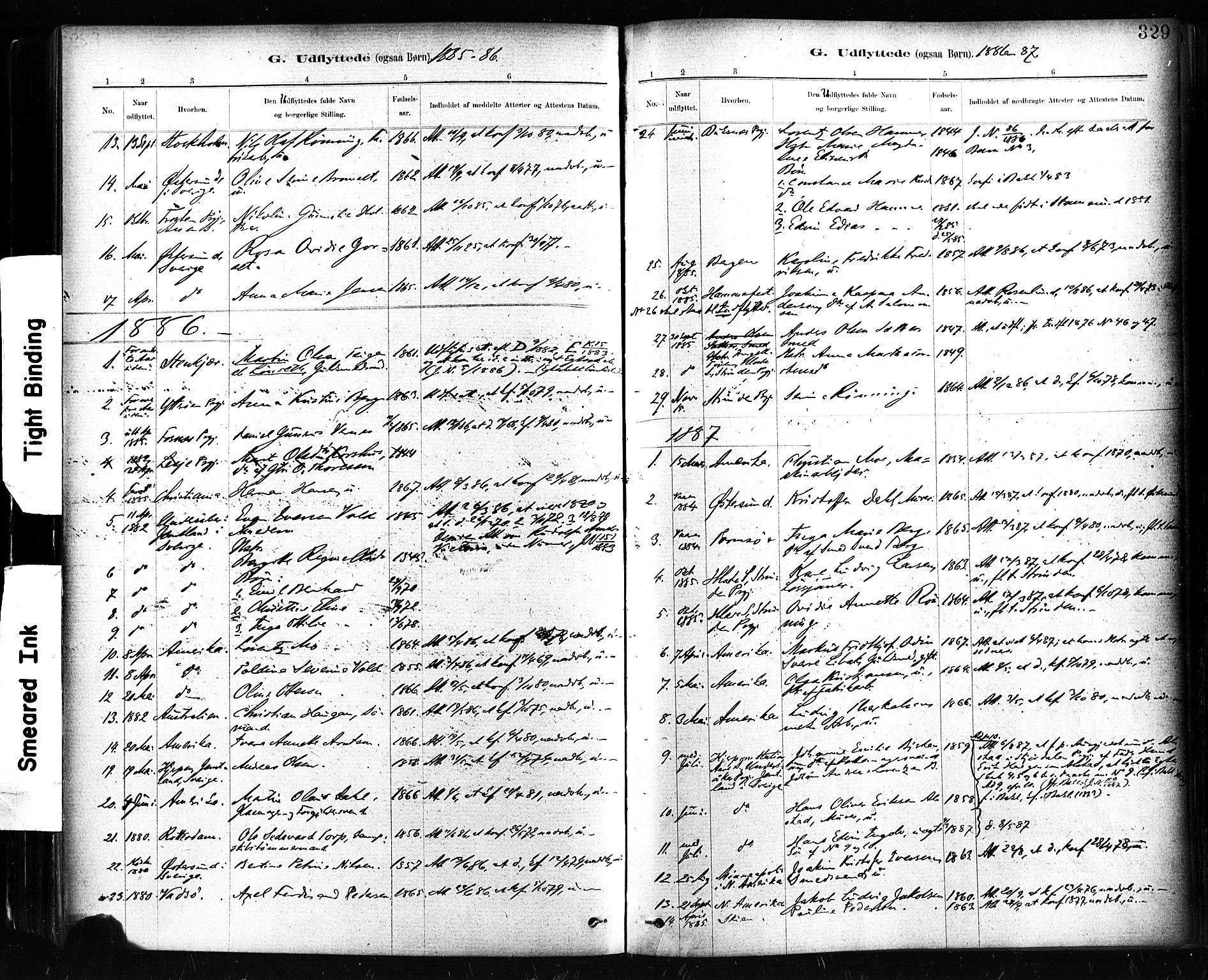 Ministerialprotokoller, klokkerbøker og fødselsregistre - Sør-Trøndelag, SAT/A-1456/604/L0189: Parish register (official) no. 604A10, 1878-1892, p. 329