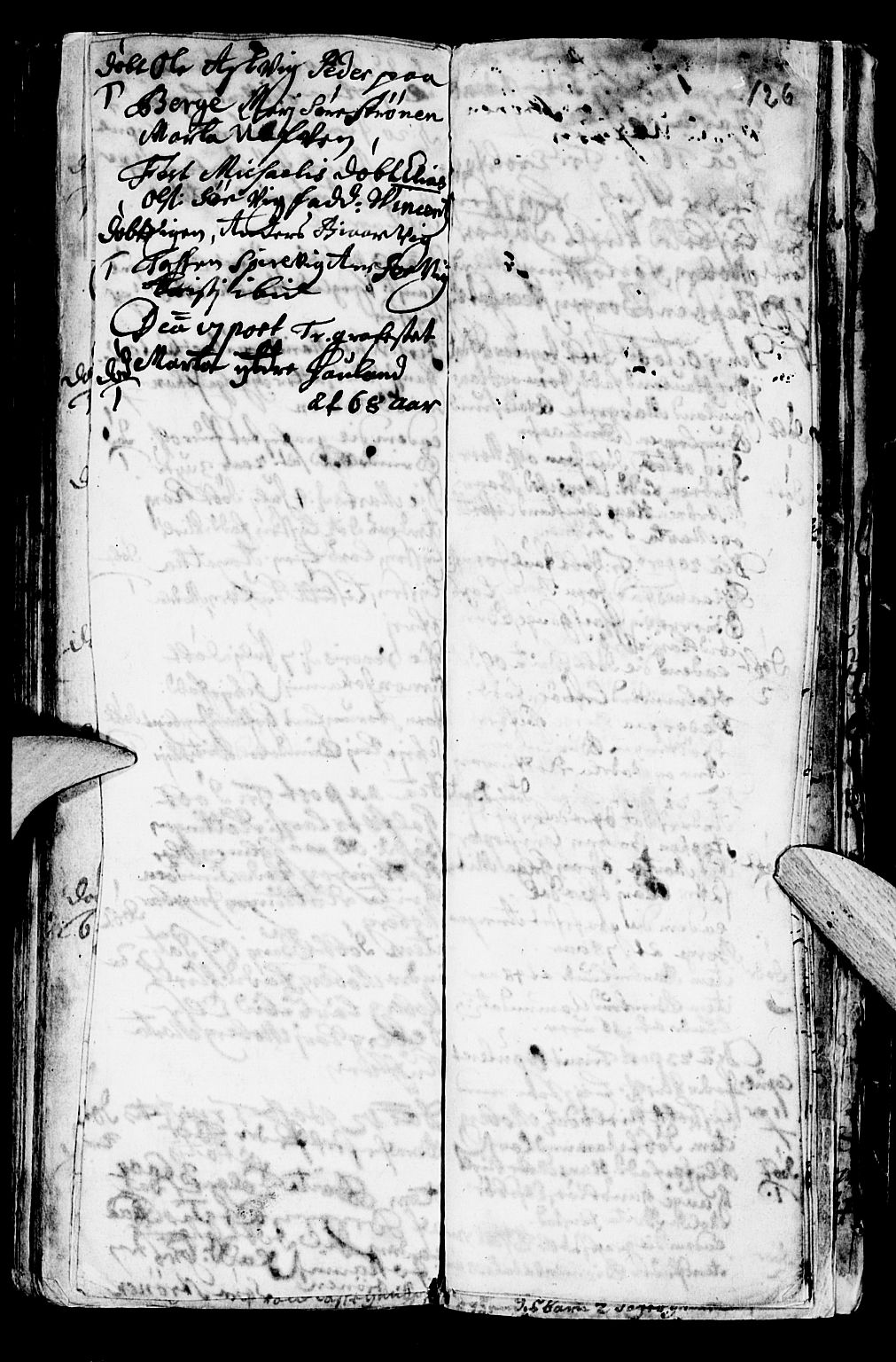 Os sokneprestembete, SAB/A-99929: Parish register (official) no. A 1, 1669-1722, p. 126