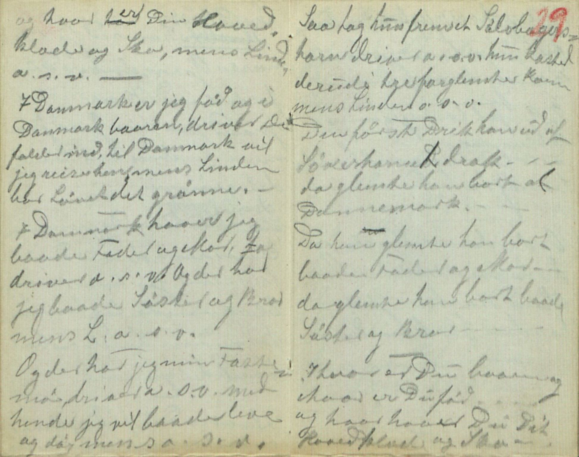 Rikard Berge, TEMU/TGM-A-1003/F/L0011/0015: 381-399 / 395 Almanakk frå 1869. Det meste er kladd til ting som er skriven annan stad. Nikka Vonen, 1869-1950, p. 28-29
