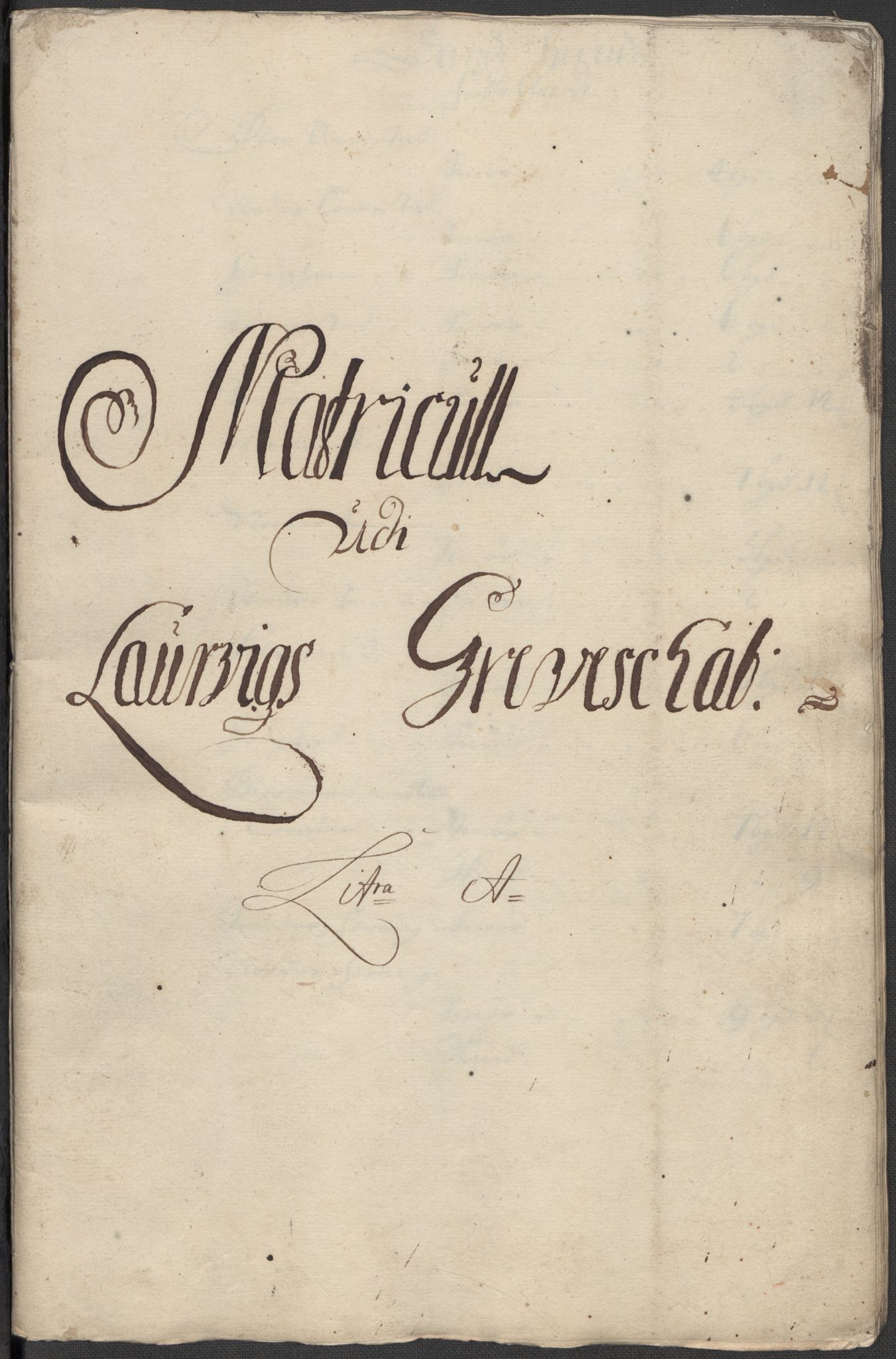 Rentekammeret inntil 1814, Reviderte regnskaper, Fogderegnskap, RA/EA-4092/R33/L1987: Fogderegnskap Larvik grevskap, 1716-1717, p. 353