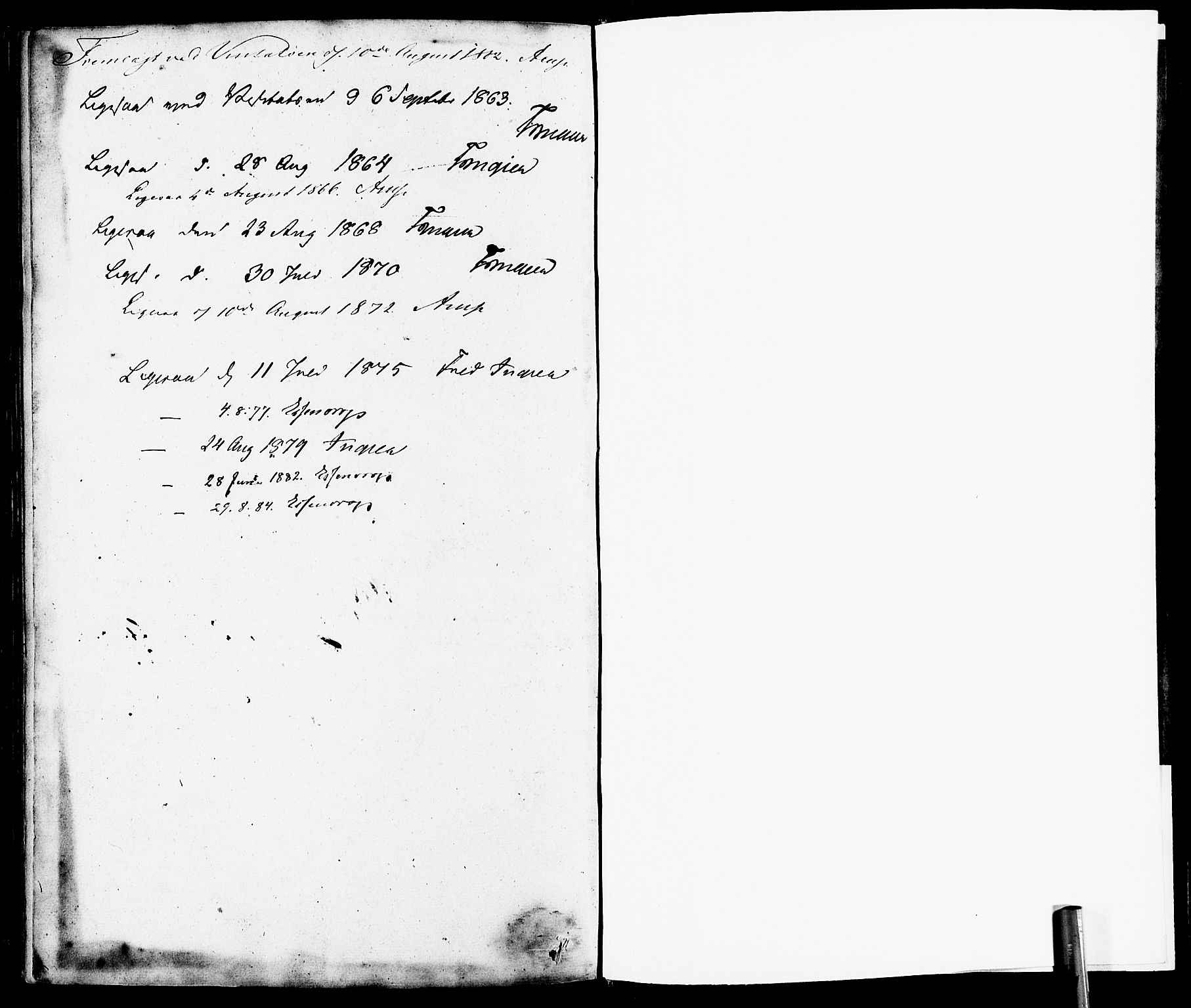 Enebakk prestekontor Kirkebøker, SAO/A-10171c/F/Fa/L0012: Parish register (official) no. I 12, 1832-1882