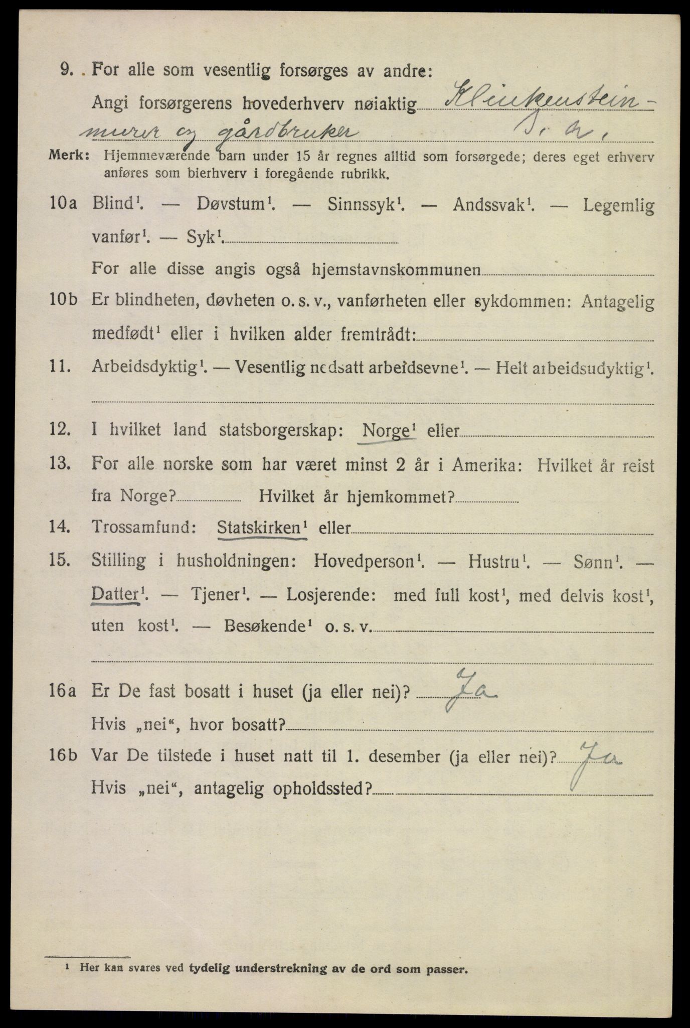 SAKO, 1920 census for Ramnes, 1920, p. 3249