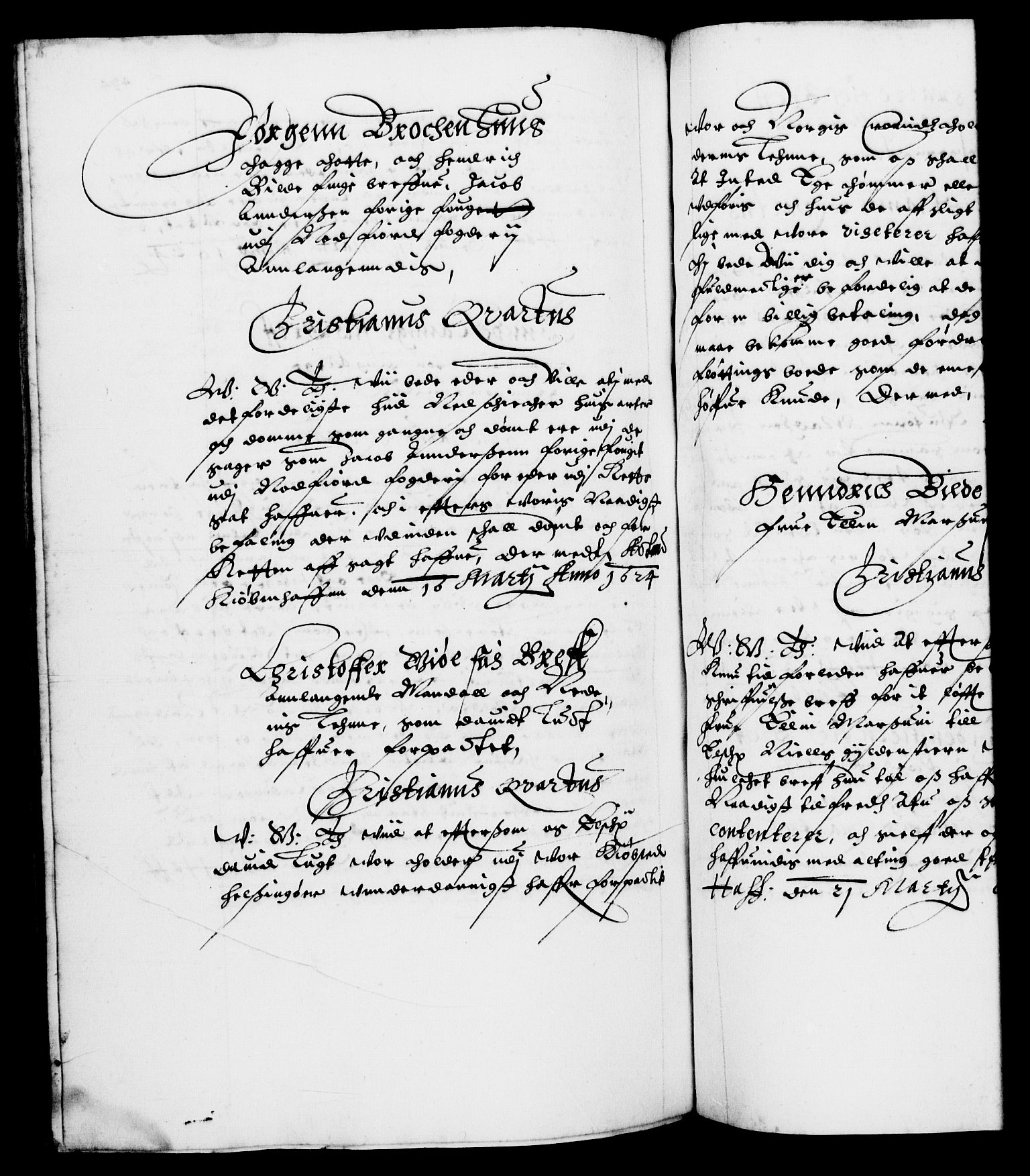 Danske Kanselli 1572-1799, AV/RA-EA-3023/F/Fc/Fca/Fcab/L0004: Norske tegnelser (mikrofilm), 1617-1627, p. 434b