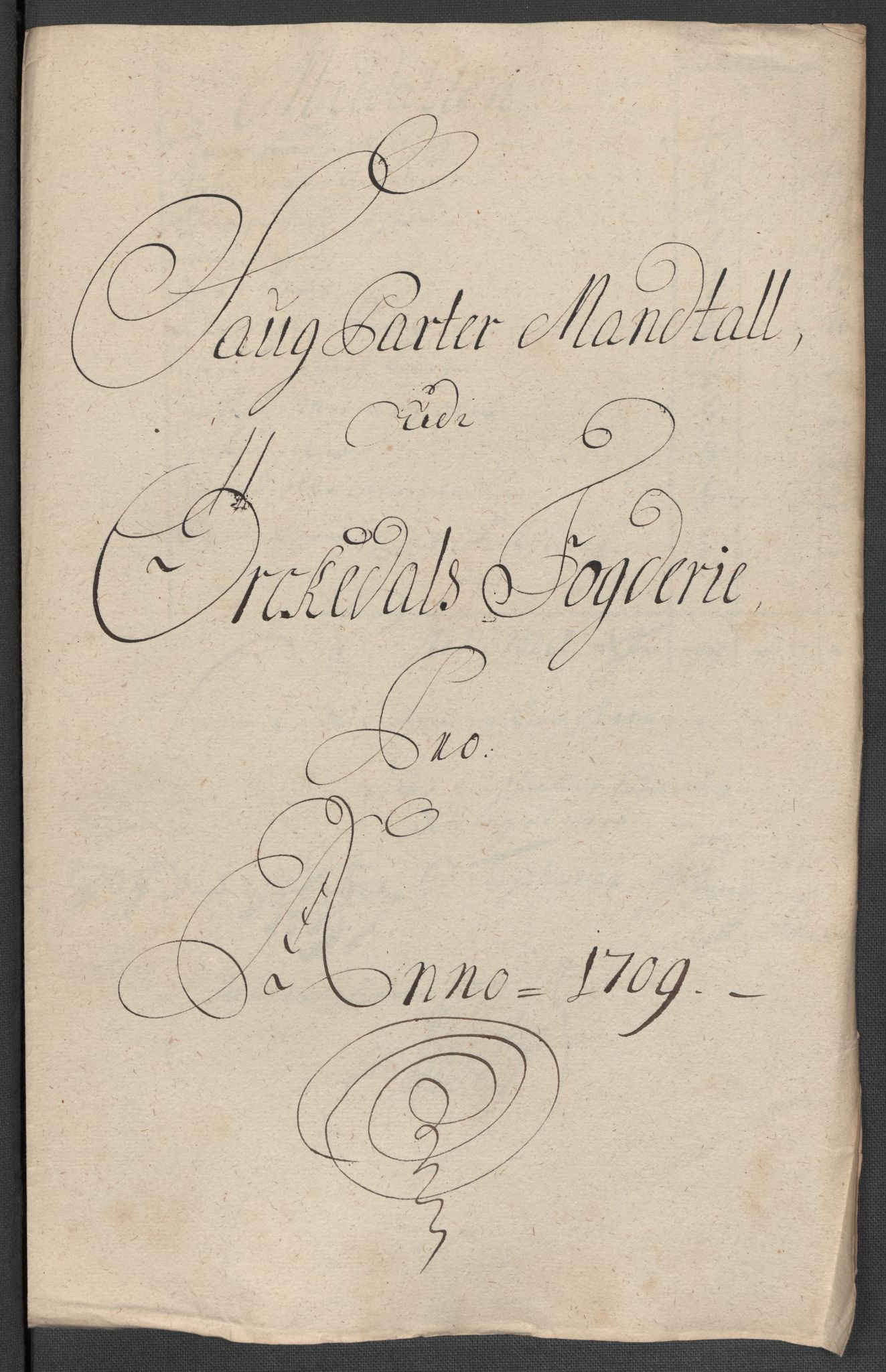Rentekammeret inntil 1814, Reviderte regnskaper, Fogderegnskap, RA/EA-4092/R60/L3959: Fogderegnskap Orkdal og Gauldal, 1709, p. 136