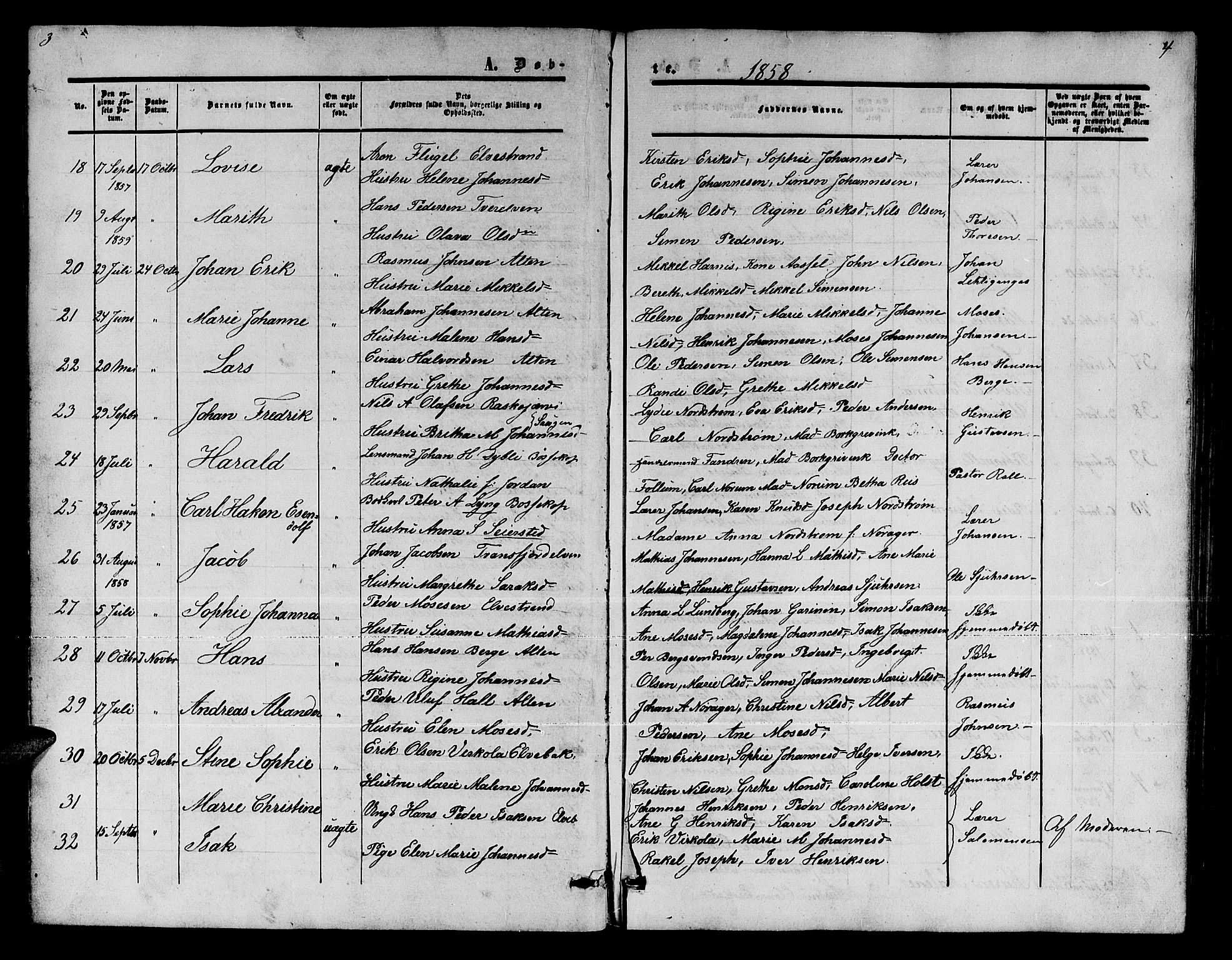 Alta sokneprestkontor, AV/SATØ-S-1338/H/Hb/L0001.klokk: Parish register (copy) no. 1, 1858-1878, p. 3-4