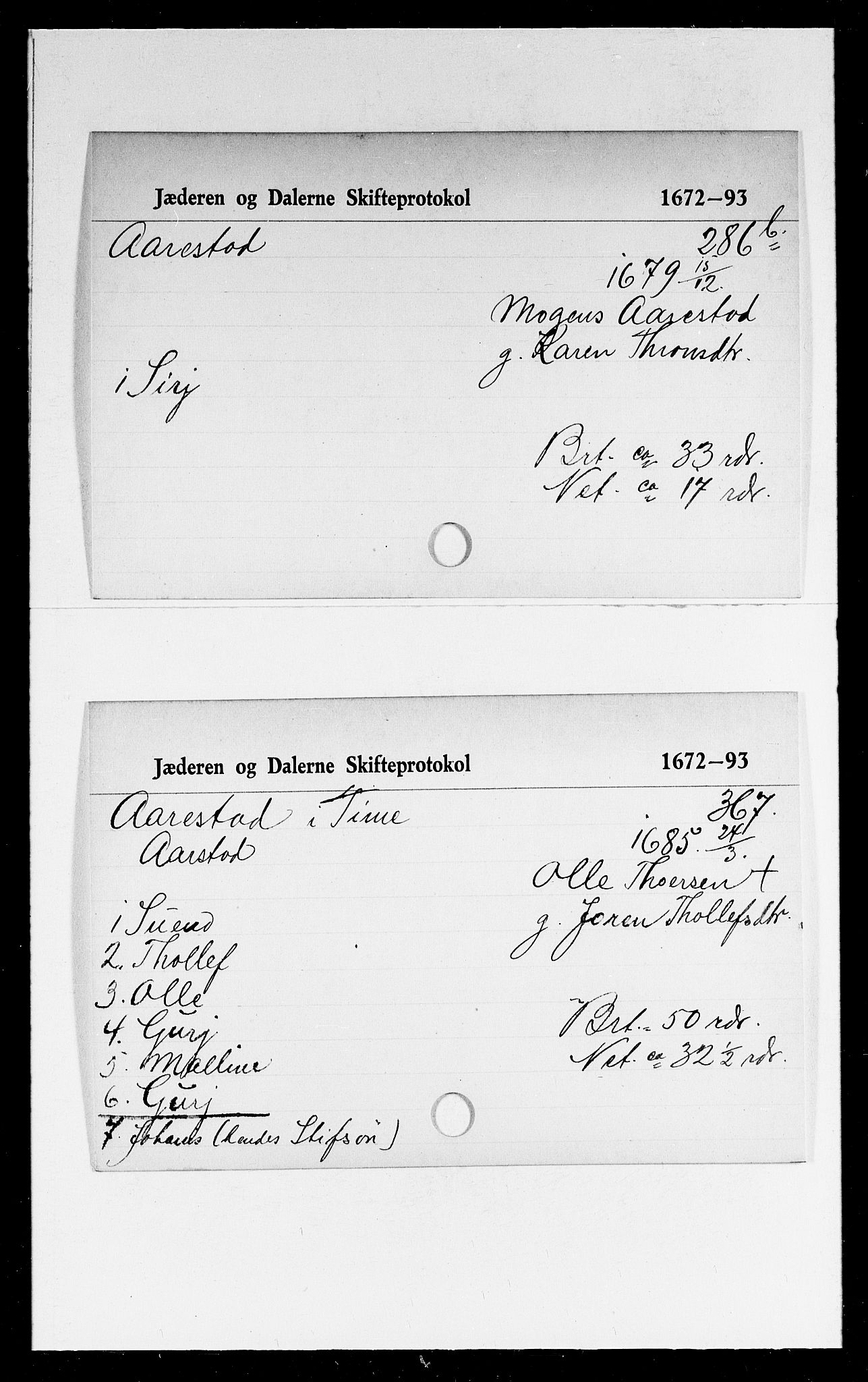 Jæren og Dalane sorenskriveri, AV/SAST-A-100306/5, 1672-1693, p. 14