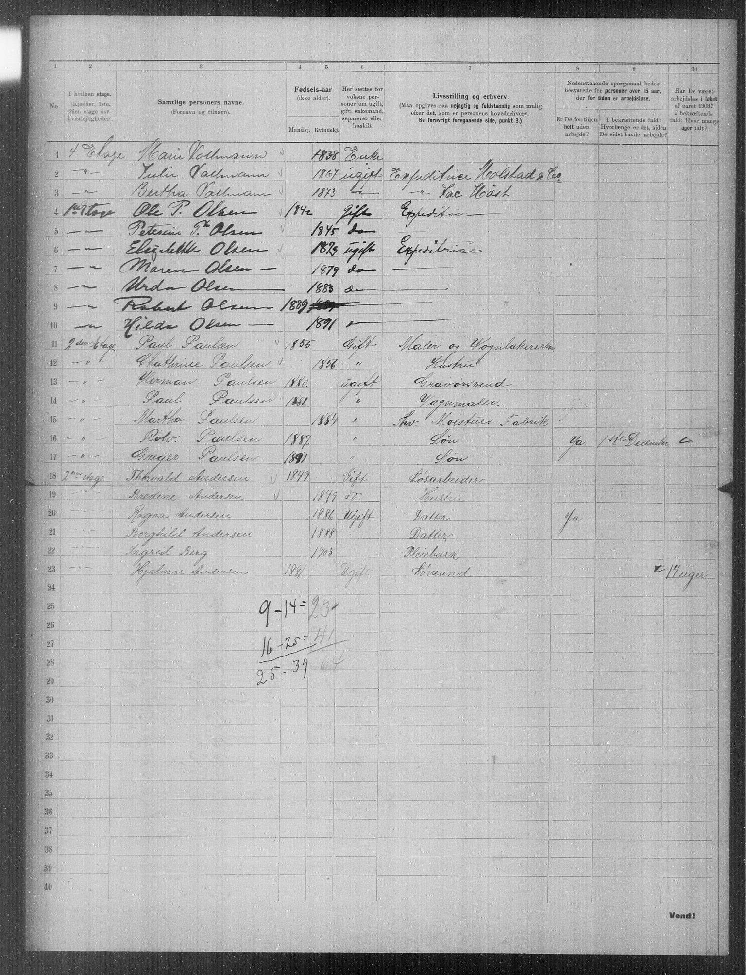 OBA, Municipal Census 1903 for Kristiania, 1903, p. 20029