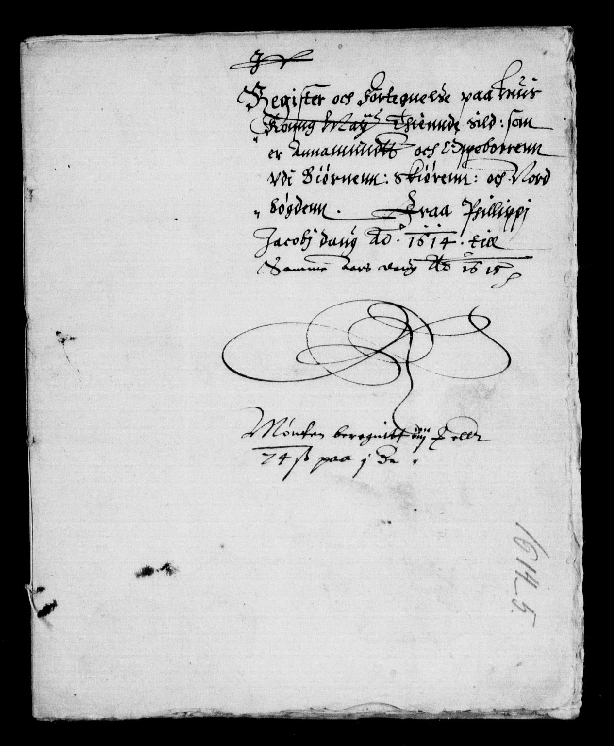 Rentekammeret inntil 1814, Reviderte regnskaper, Lensregnskaper, RA/EA-5023/R/Rb/Rbw/L0012: Trondheim len, 1613-1615