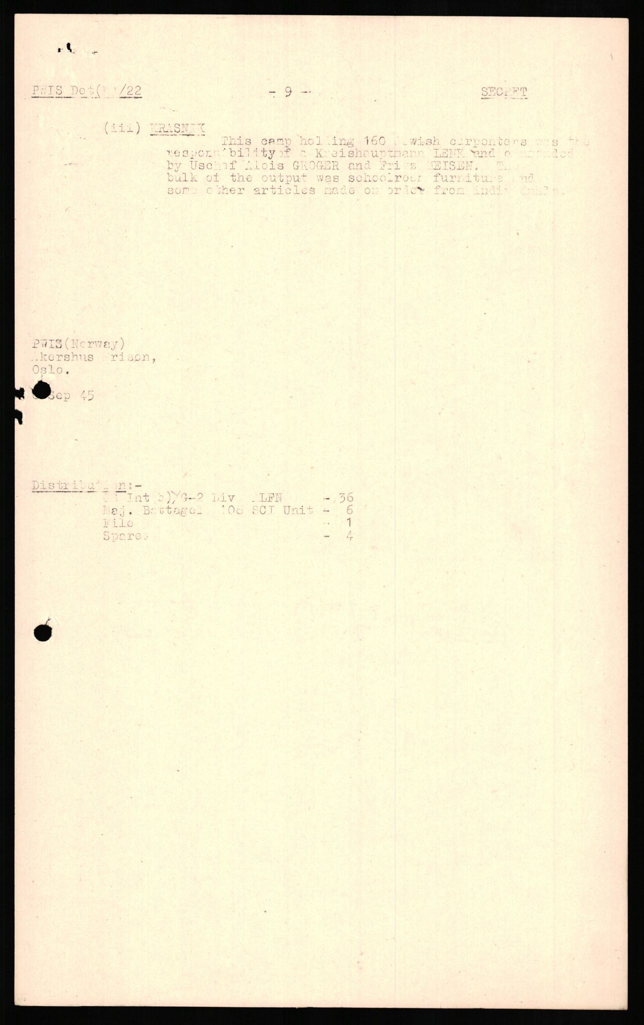 Forsvaret, Forsvarets overkommando II, AV/RA-RAFA-3915/D/Db/L0016: CI Questionaires. Tyske okkupasjonsstyrker i Norge. Tyskere., 1945-1946, p. 861