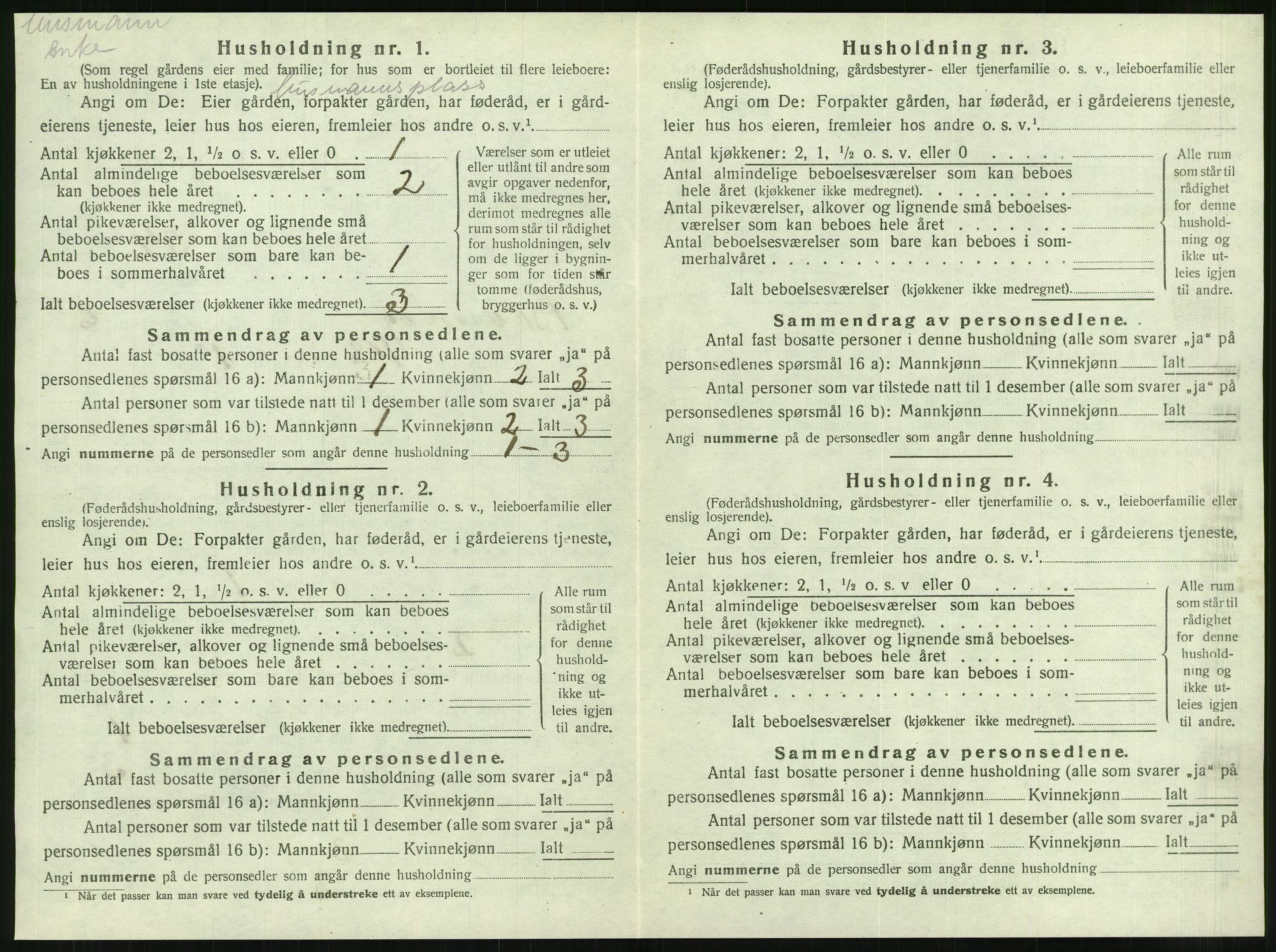 SAT, 1920 census for Brønnøy, 1920, p. 613