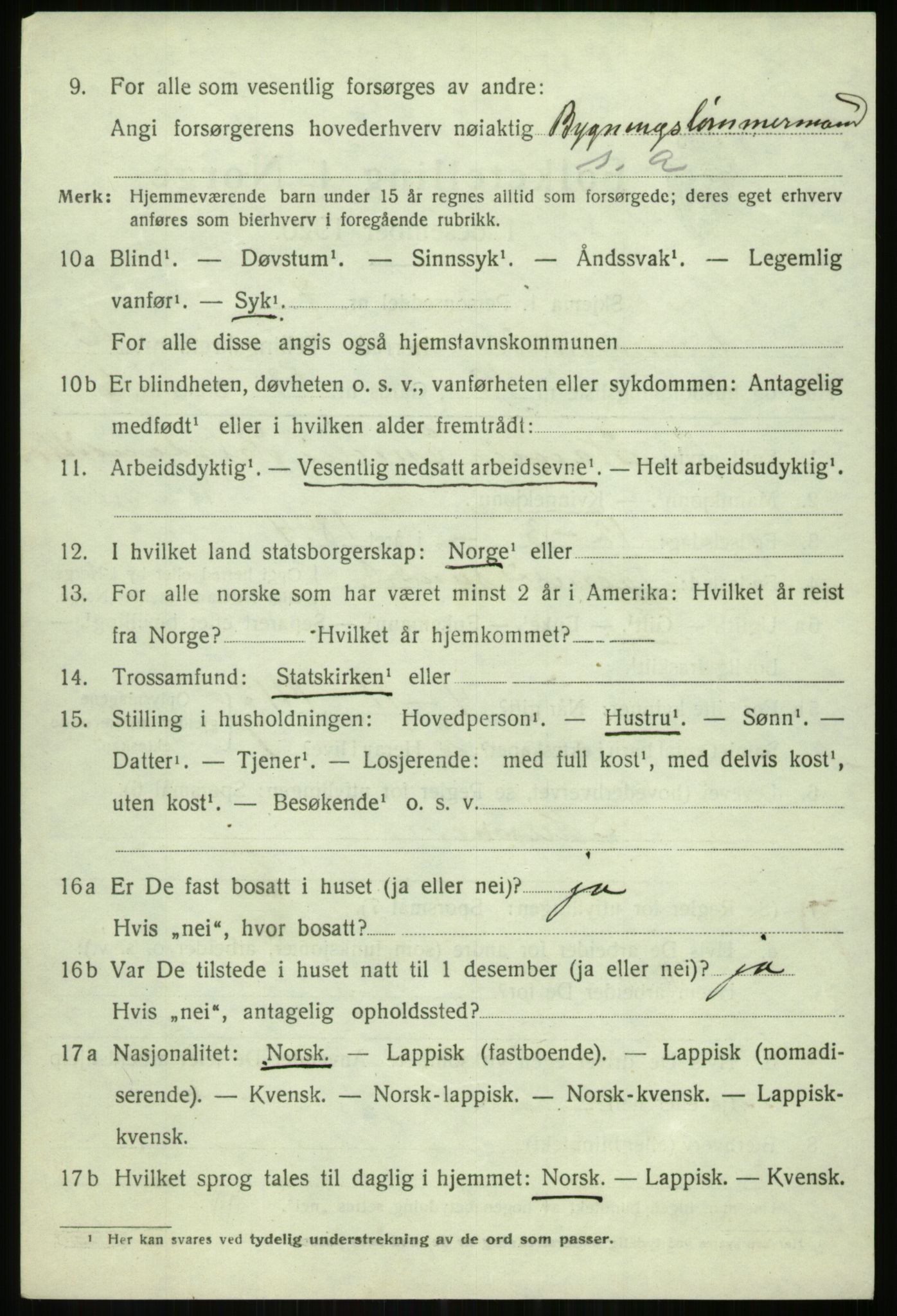 SATØ, 1920 census for Tromsøysund, 1920, p. 7189