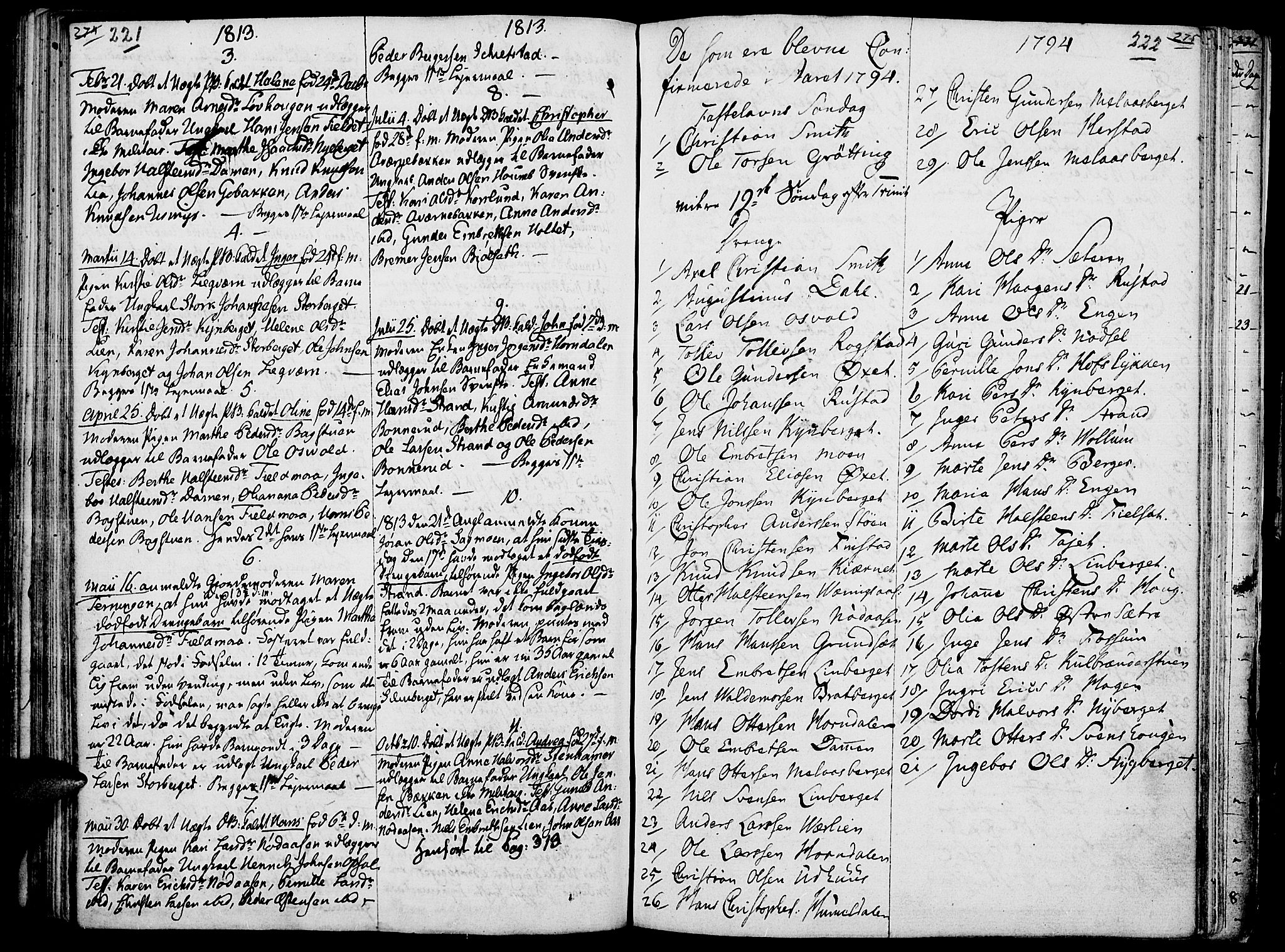Elverum prestekontor, SAH/PREST-044/H/Ha/Haa/L0006: Parish register (official) no. 6, 1794-1814, p. 221-222