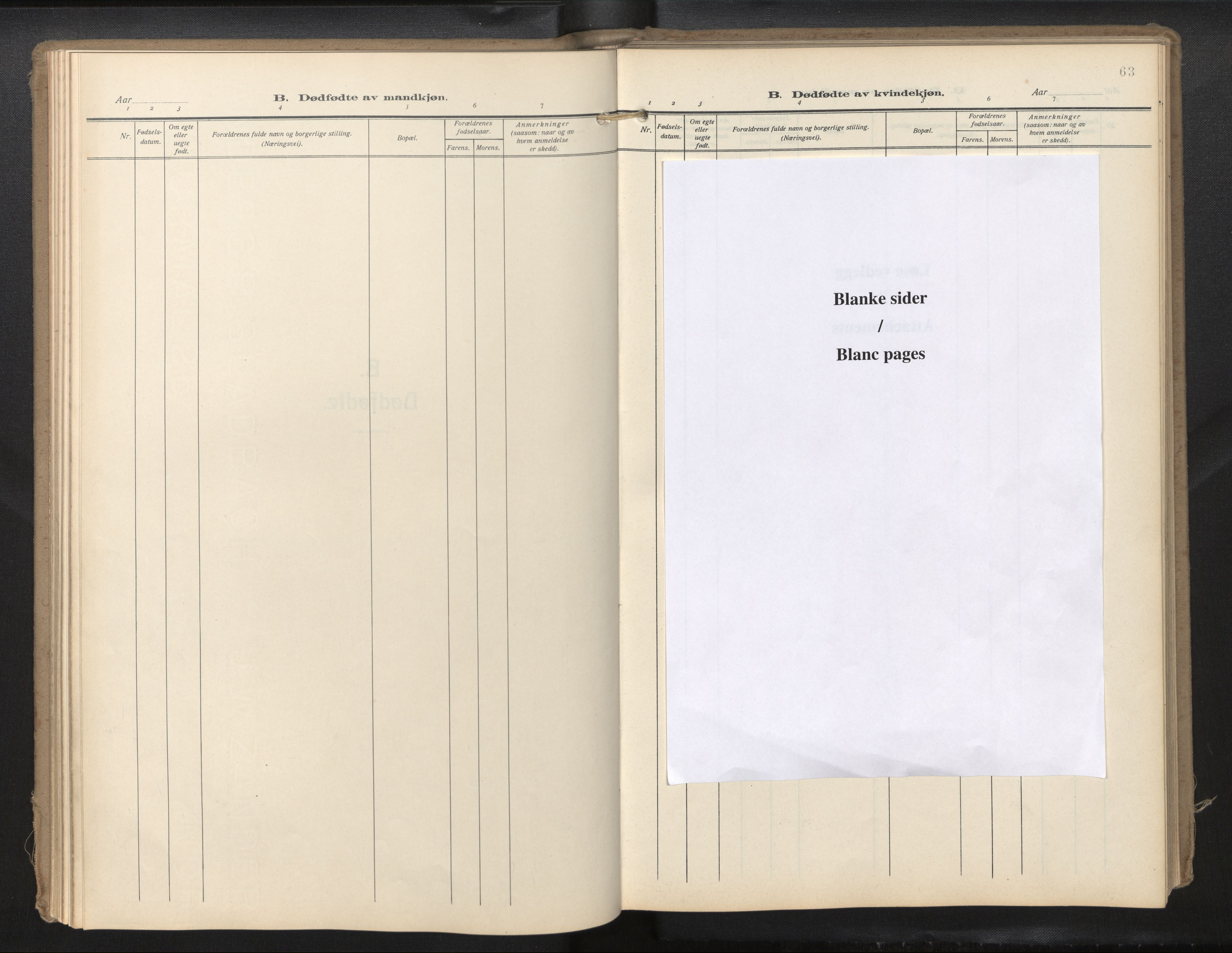 Den norske sjømannsmisjon i utlandet/Hollandske havner (Amsterdam-Rotterdam-Europort), SAB/SAB/PA-0106/H/Ha/Haa/L0004: Parish register (official) no. A 1, 1928-1956, p. 62b-63a