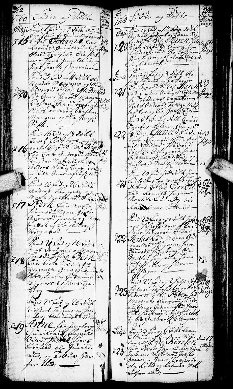 Aurskog prestekontor Kirkebøker, SAO/A-10304a/F/Fa/L0002: Parish register (official) no. I 2, 1735-1766, p. 204