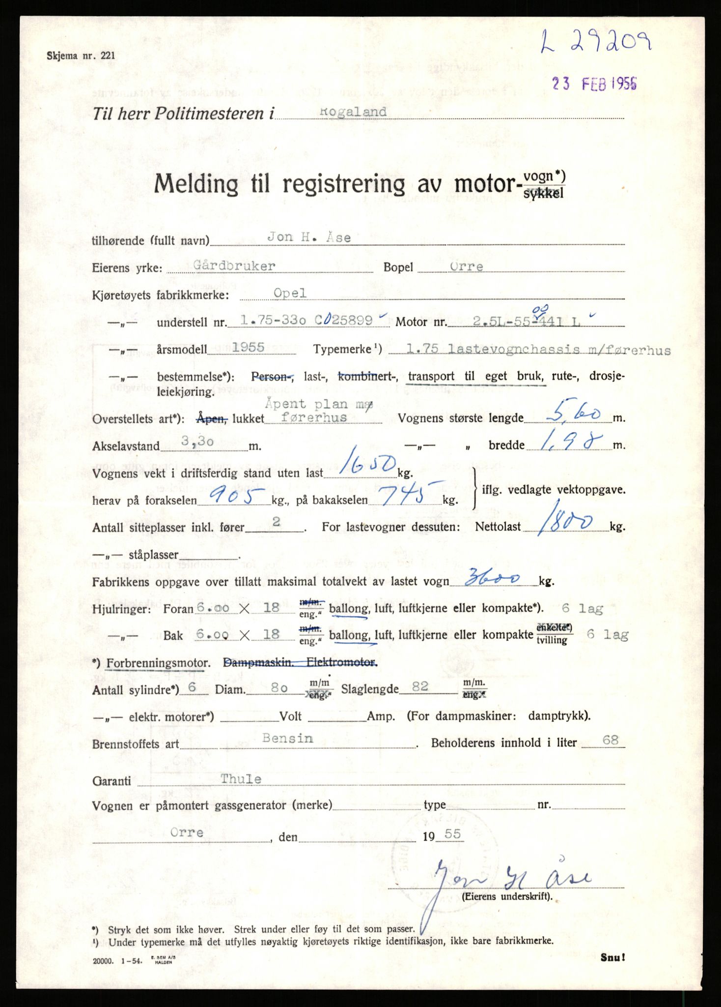 Stavanger trafikkstasjon, AV/SAST-A-101942/0/F/L0048: L-29100 - L-29899, 1930-1971, p. 275