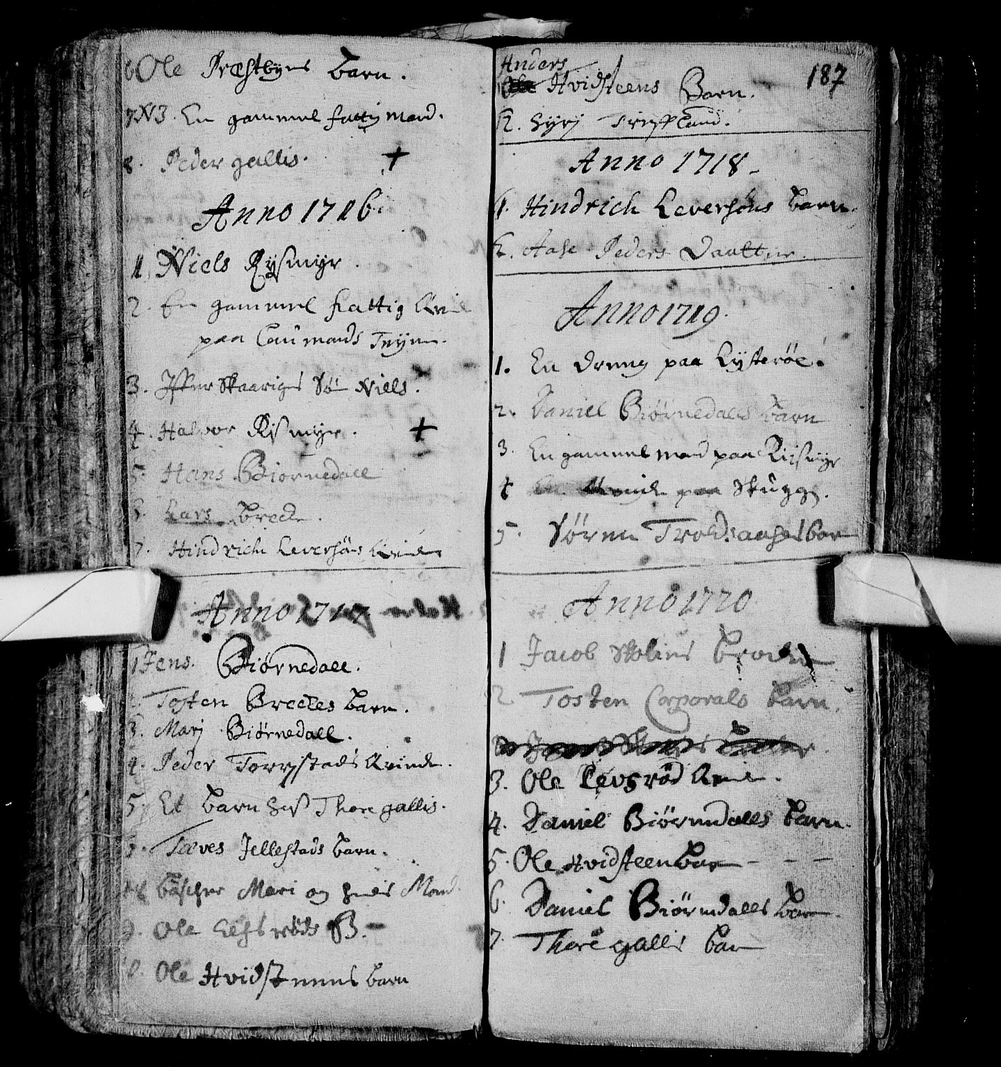 Andebu kirkebøker, SAKO/A-336/F/Fa/L0001: Parish register (official) no. 1 /2, 1623-1738, p. 187