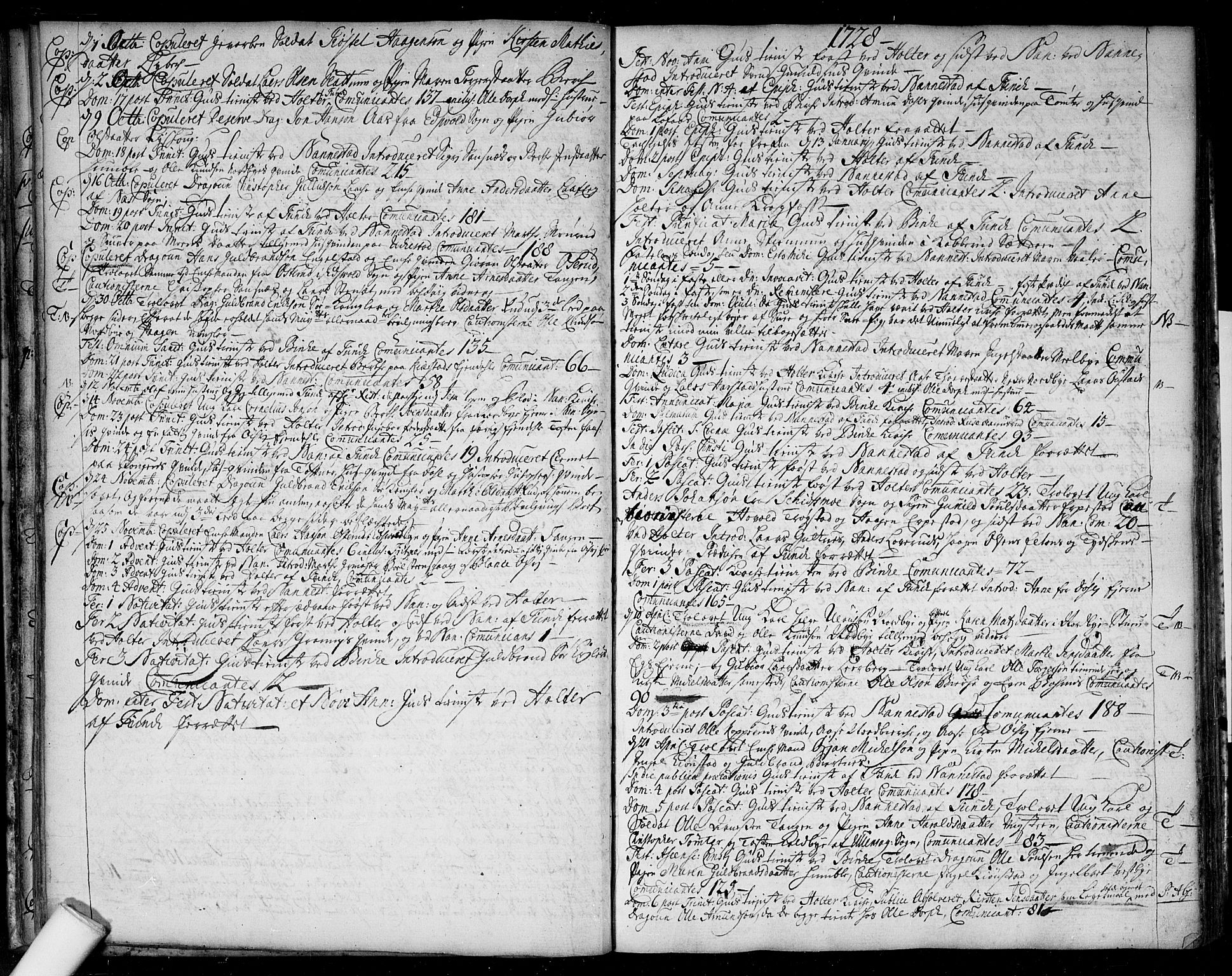 Nannestad prestekontor Kirkebøker, SAO/A-10414a/F/Fa/L0004: Parish register (official) no. I 4, 1716-1753