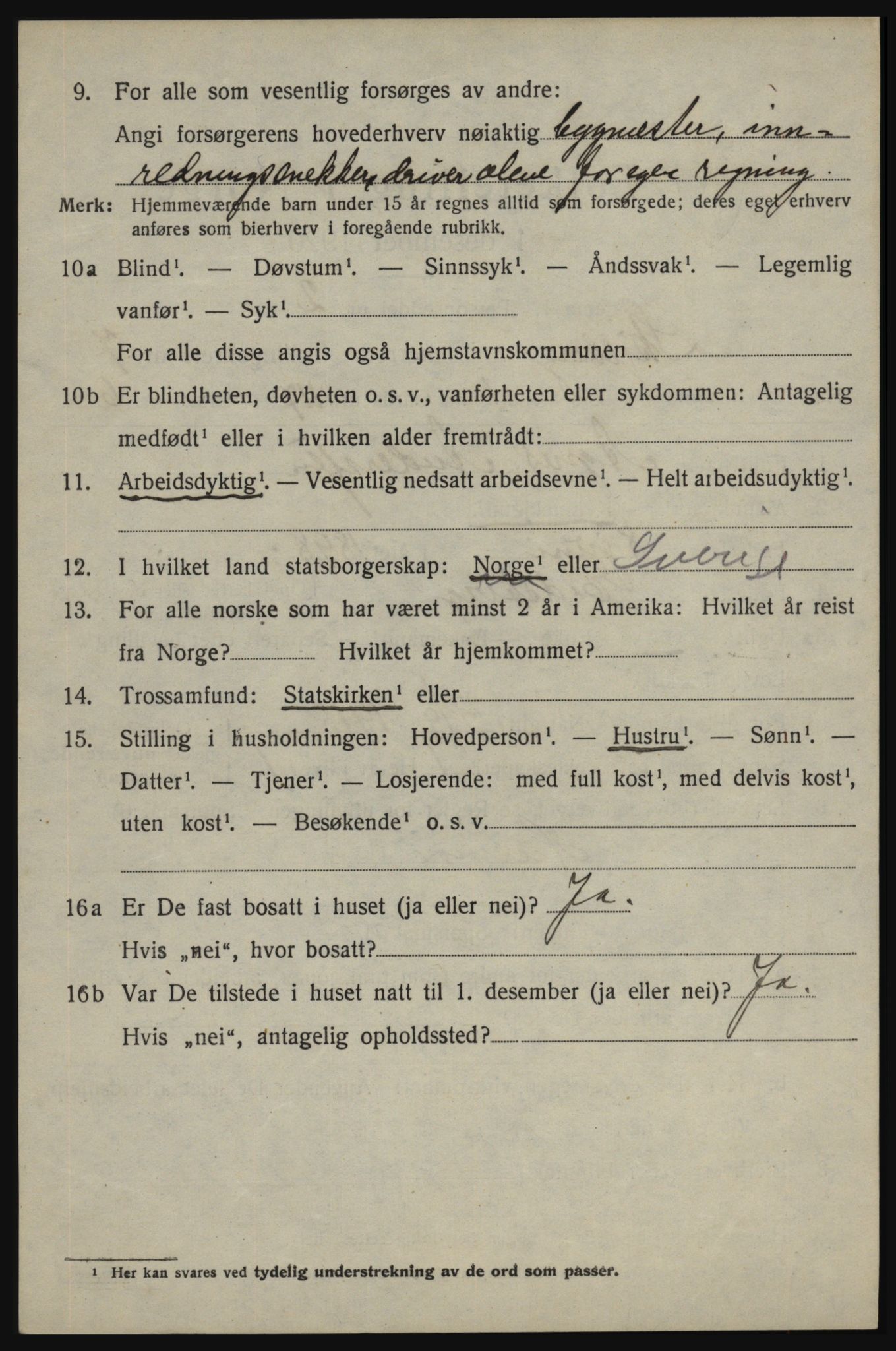 SAO, 1920 census for Skjeberg, 1920, p. 7170