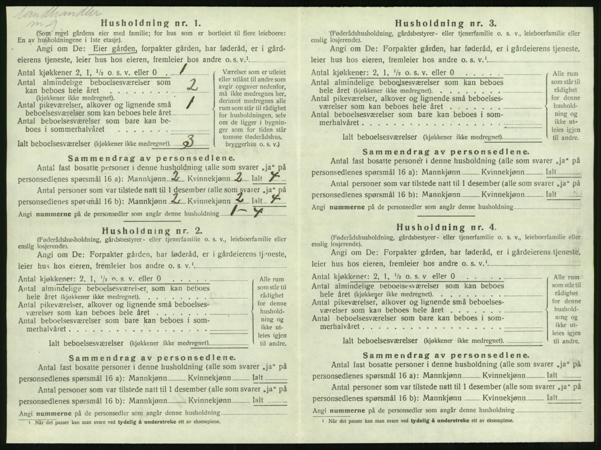 SAT, 1920 census for Brønnøy, 1920, p. 617