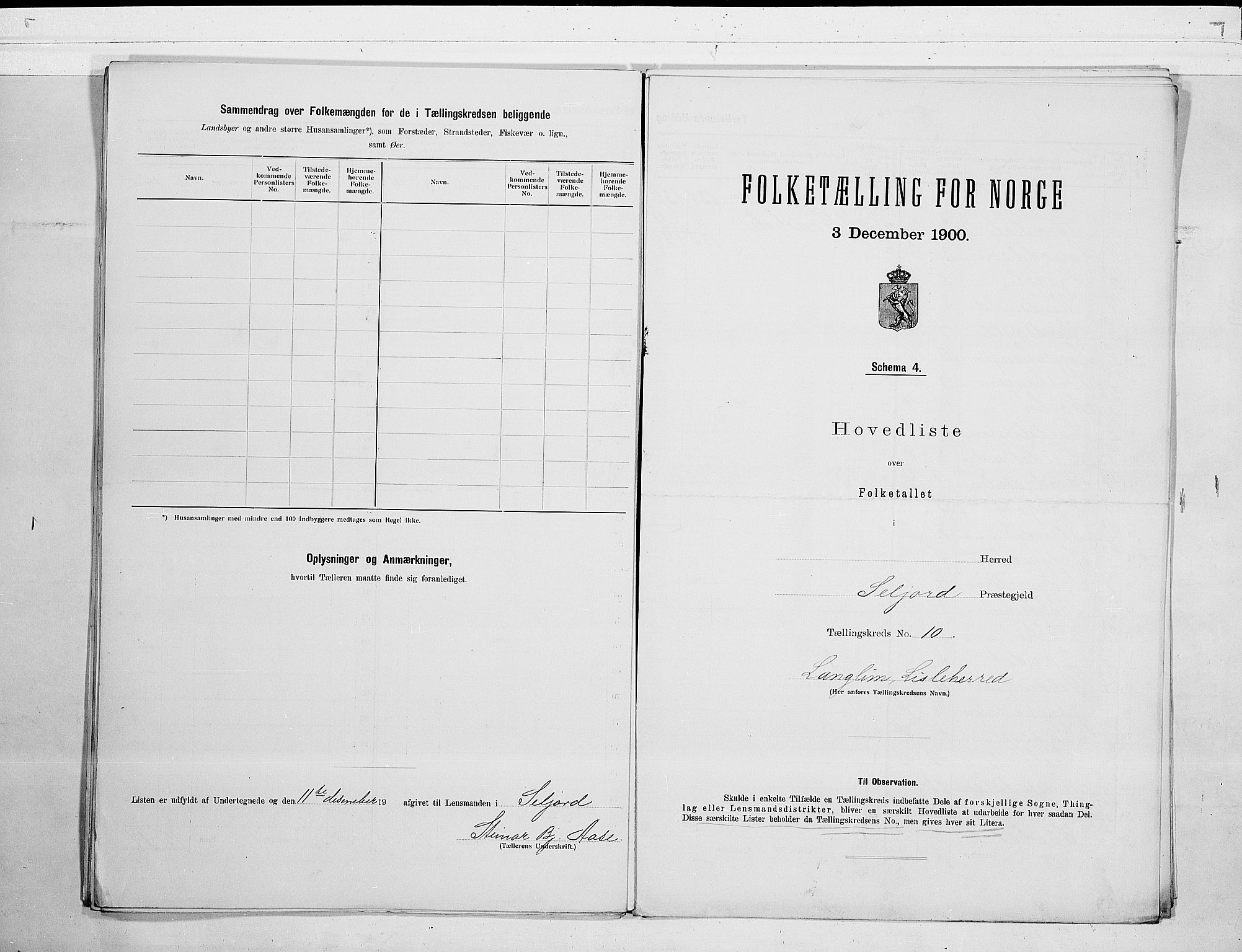 SAKO, 1900 census for Seljord, 1900, p. 26