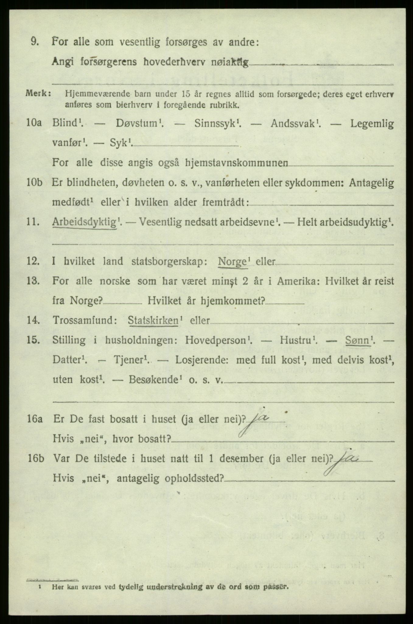 SAB, 1920 census for Eid, 1920, p. 3479