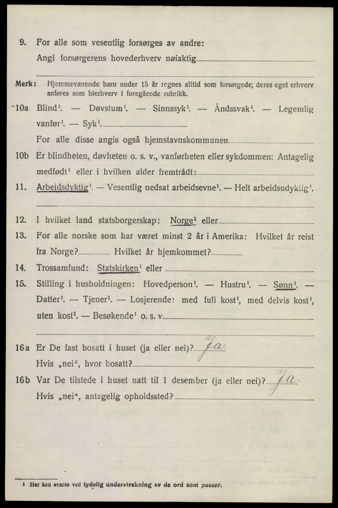 SAKO, 1920 census for Brunlanes, 1920, p. 3842