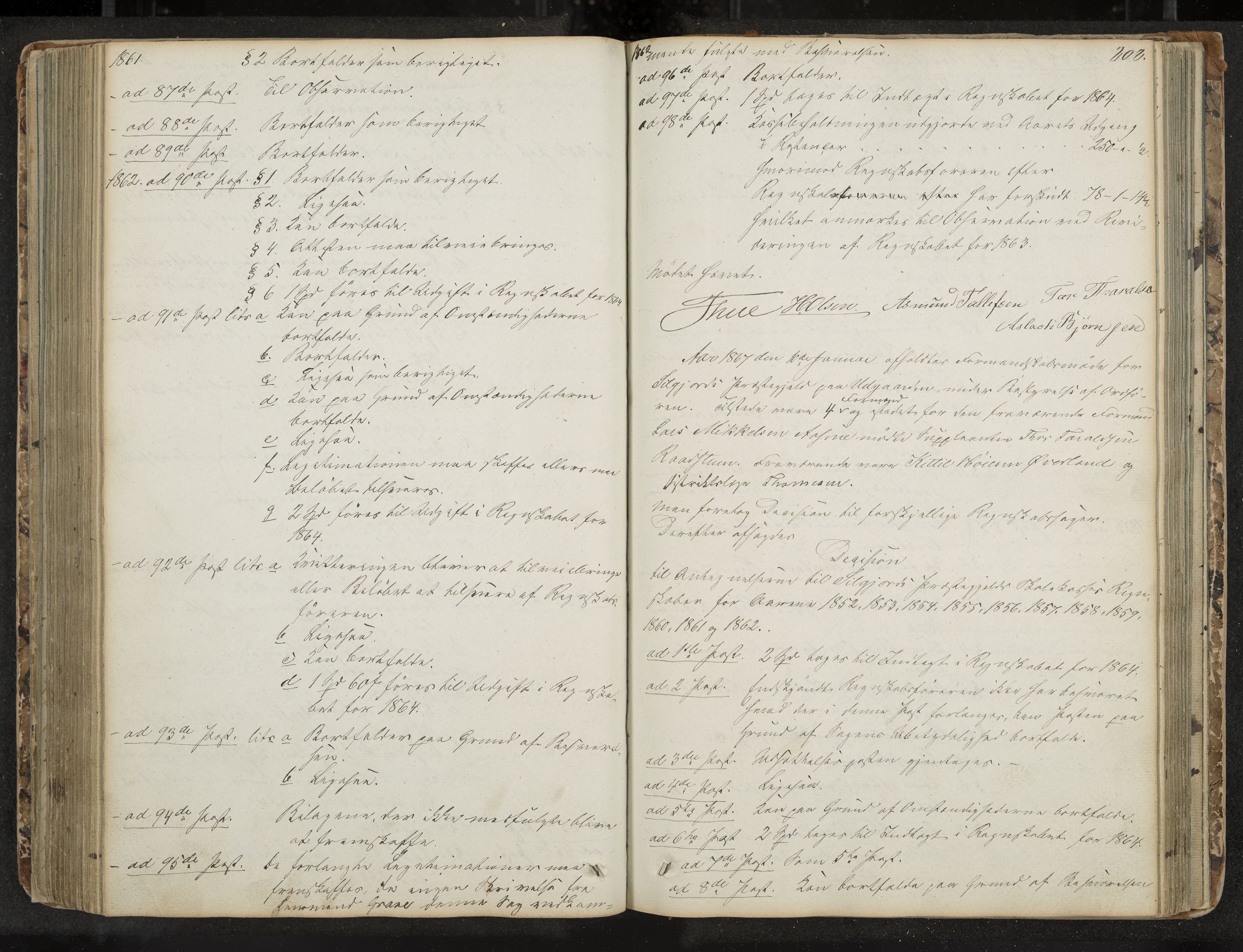 Seljord formannskap og sentraladministrasjon, IKAK/0828021/A/Aa/L0001: Møtebok med register, 1838-1879, p. 202