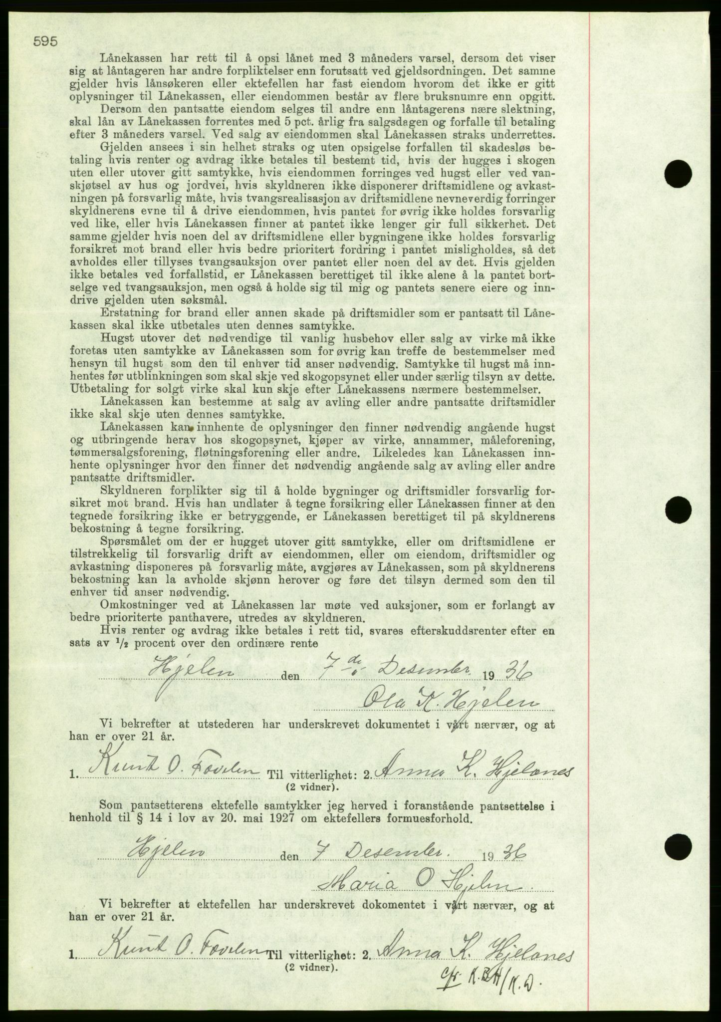 Nordmøre sorenskriveri, AV/SAT-A-4132/1/2/2Ca/L0090: Mortgage book no. B80, 1936-1937, Diary no: : 2820/1936